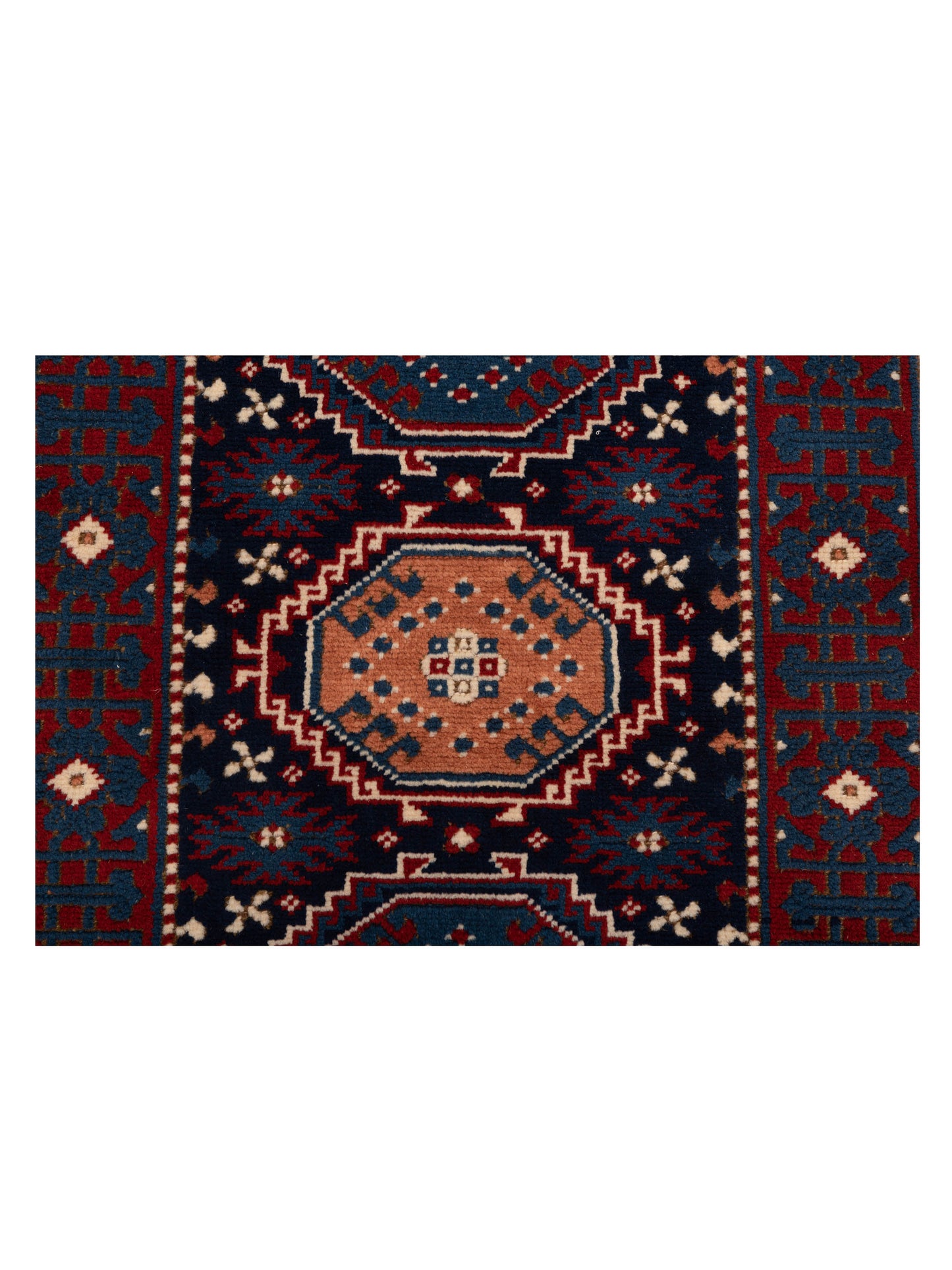 Turkish Shirwan 148373 Navy Blue 3.2x4.4 Hand Knotted Rug
