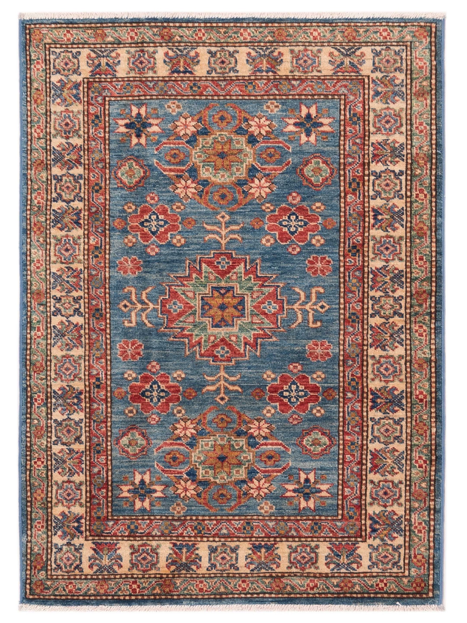 Nomad Super Kazak  Blue Ivory Tribal