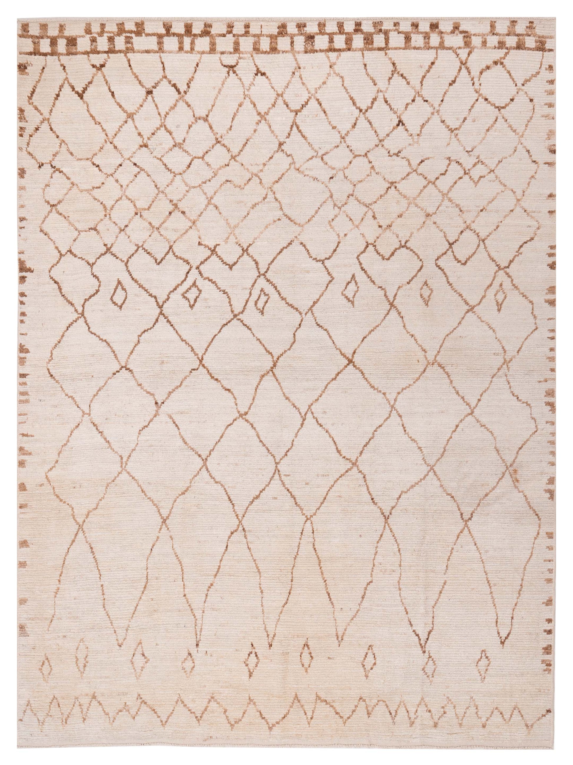 Pasha Berber  Ivory Brown Contemporary