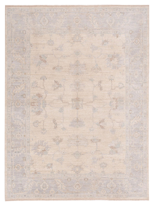 Anadol Angora Oushak  Ivory Light Gray Traditional
