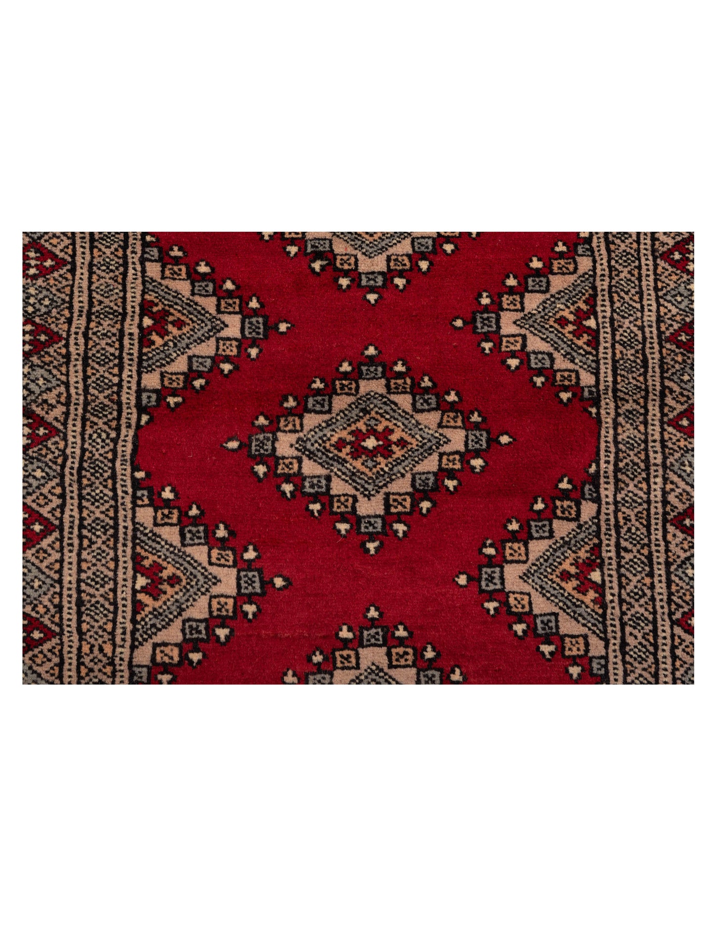 Bokhara 146604 Red Silver 2.7x4.4 Hand Knotted Rug