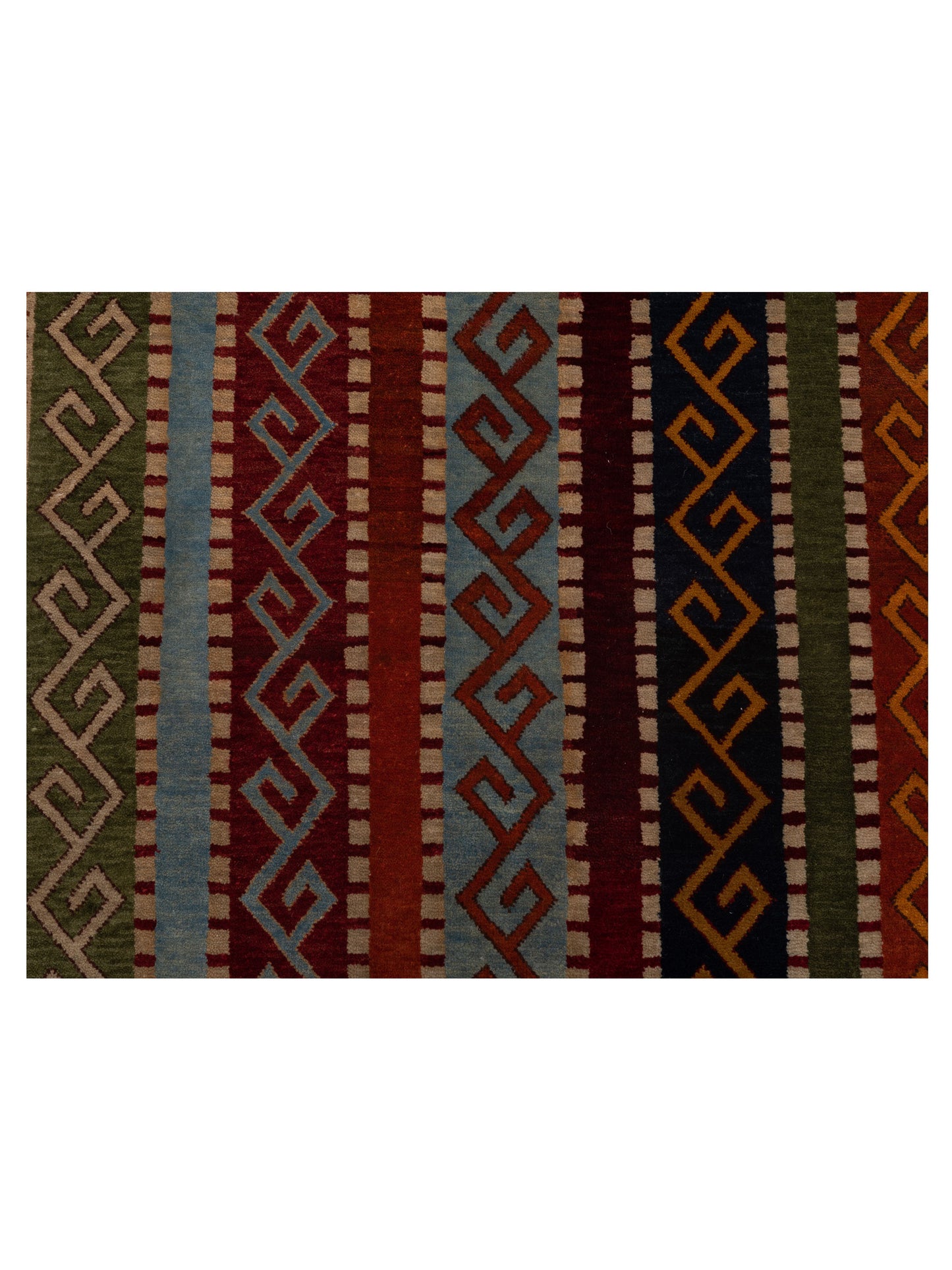 Shawl 112822 Multi 4.1x6 Hand Knotted Rug