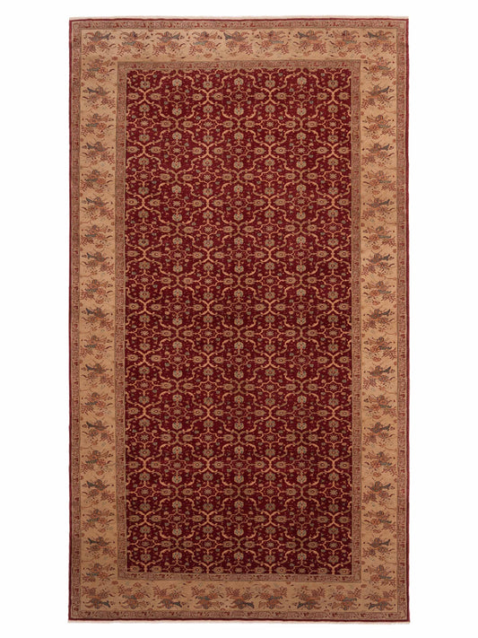 Pasha Antique Loom  Red Ivory Traditional