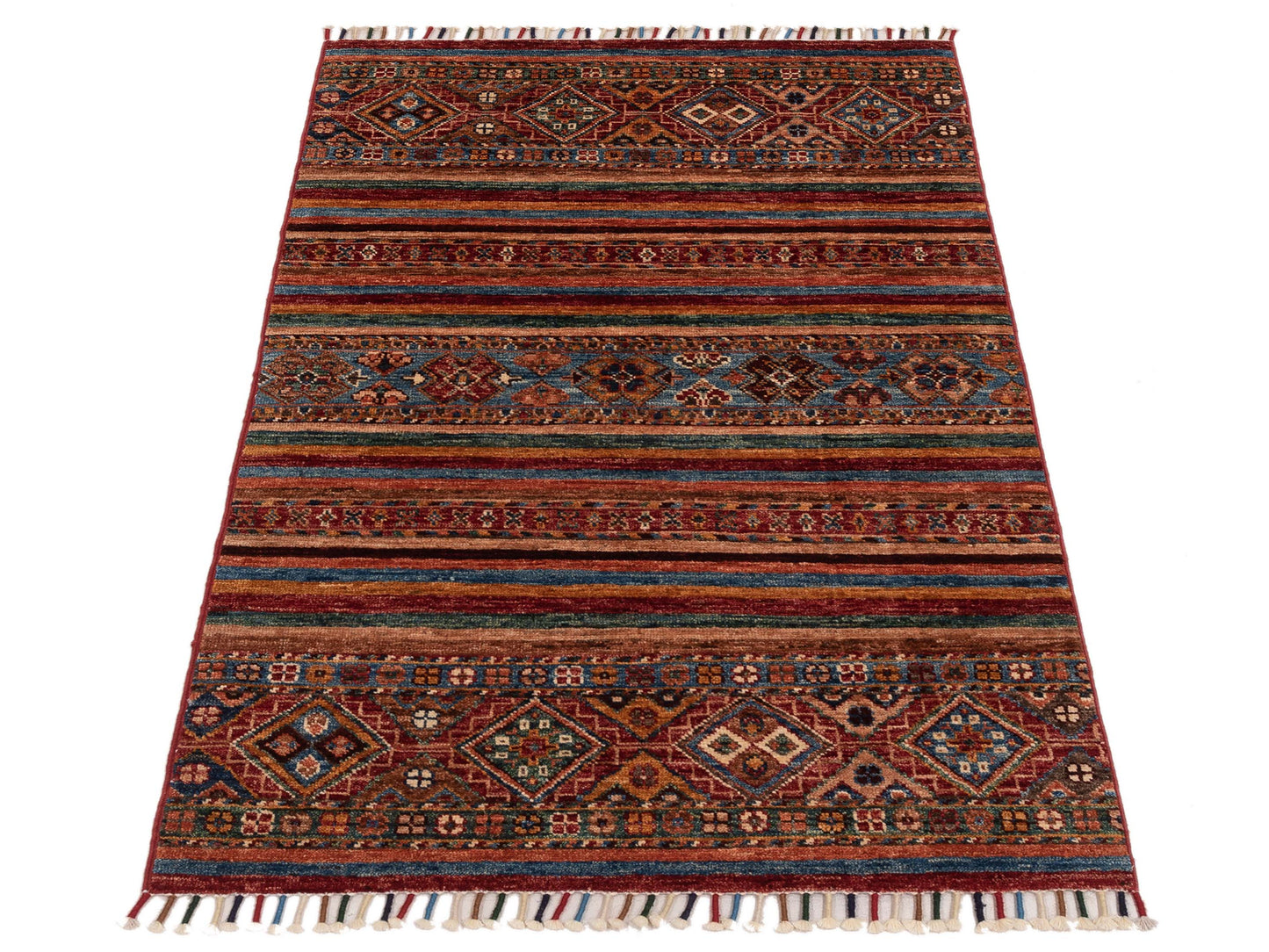 Khorjin 149081 Multi Multi 2.10x44 Hand Knotted Rug