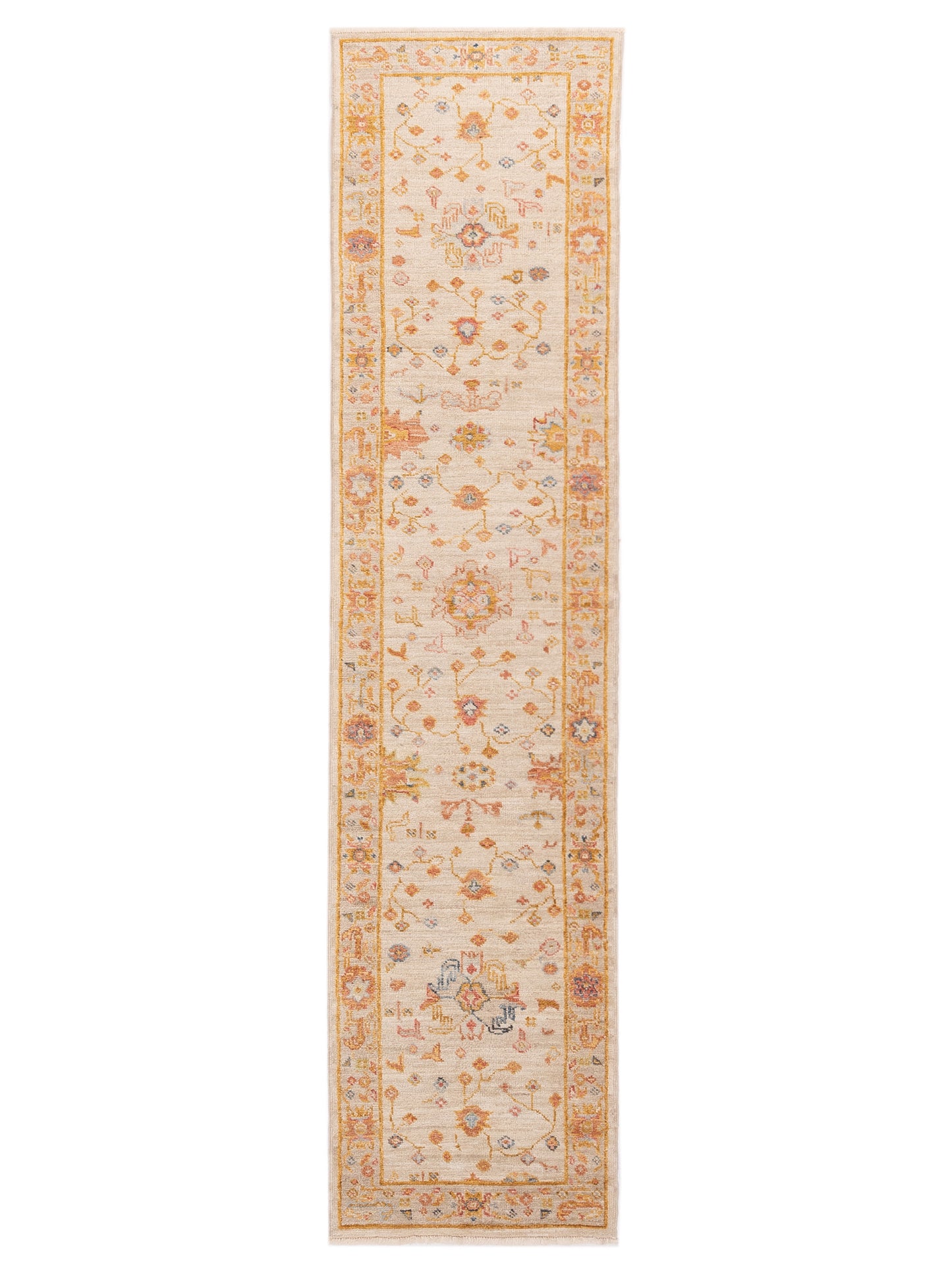 Anadol Angora Oushak  Ivory Silver Traditional