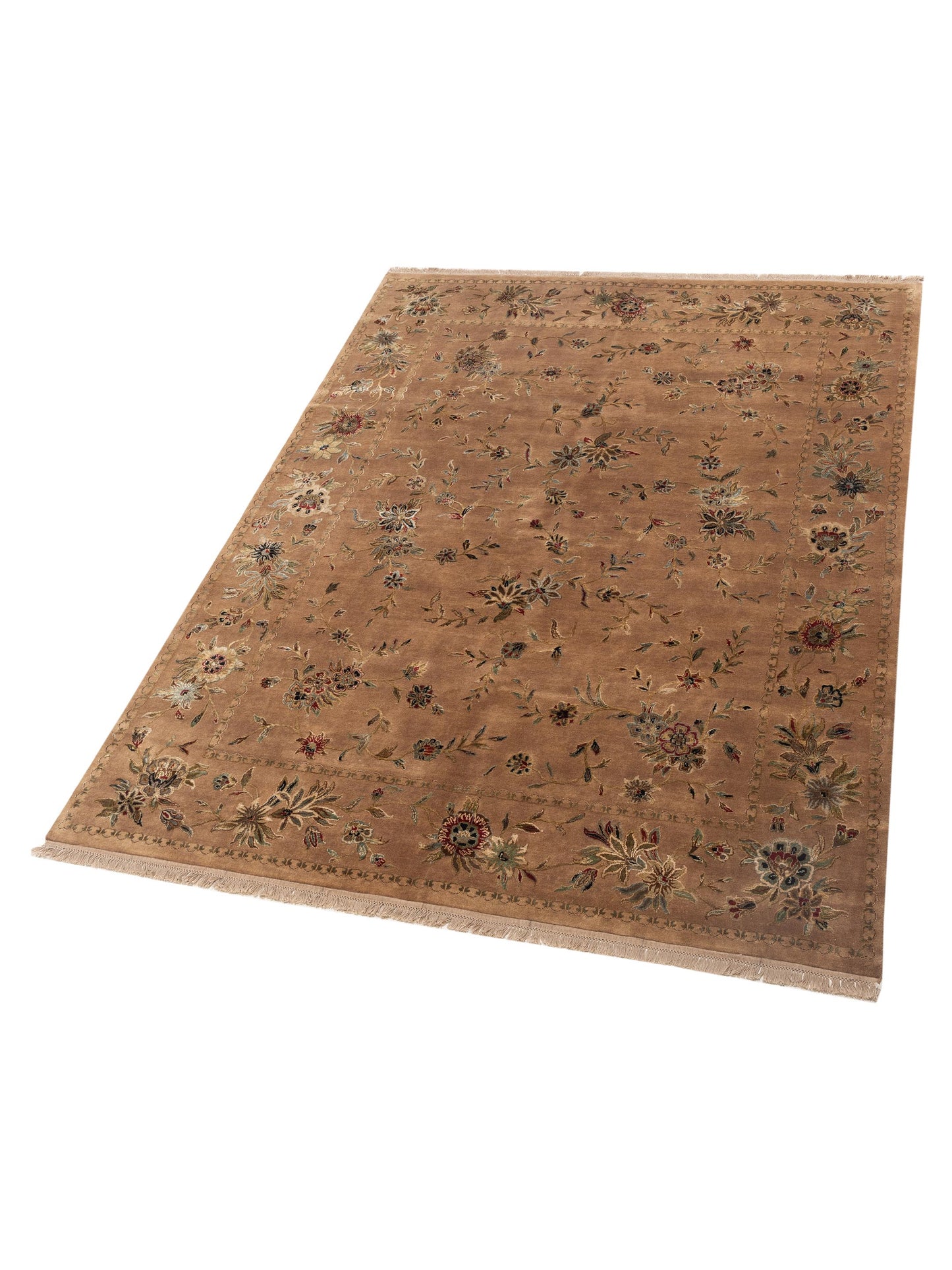 Imperial Silk 110927 Brown Brown 7.10x10.3 Hand Knotted Rug