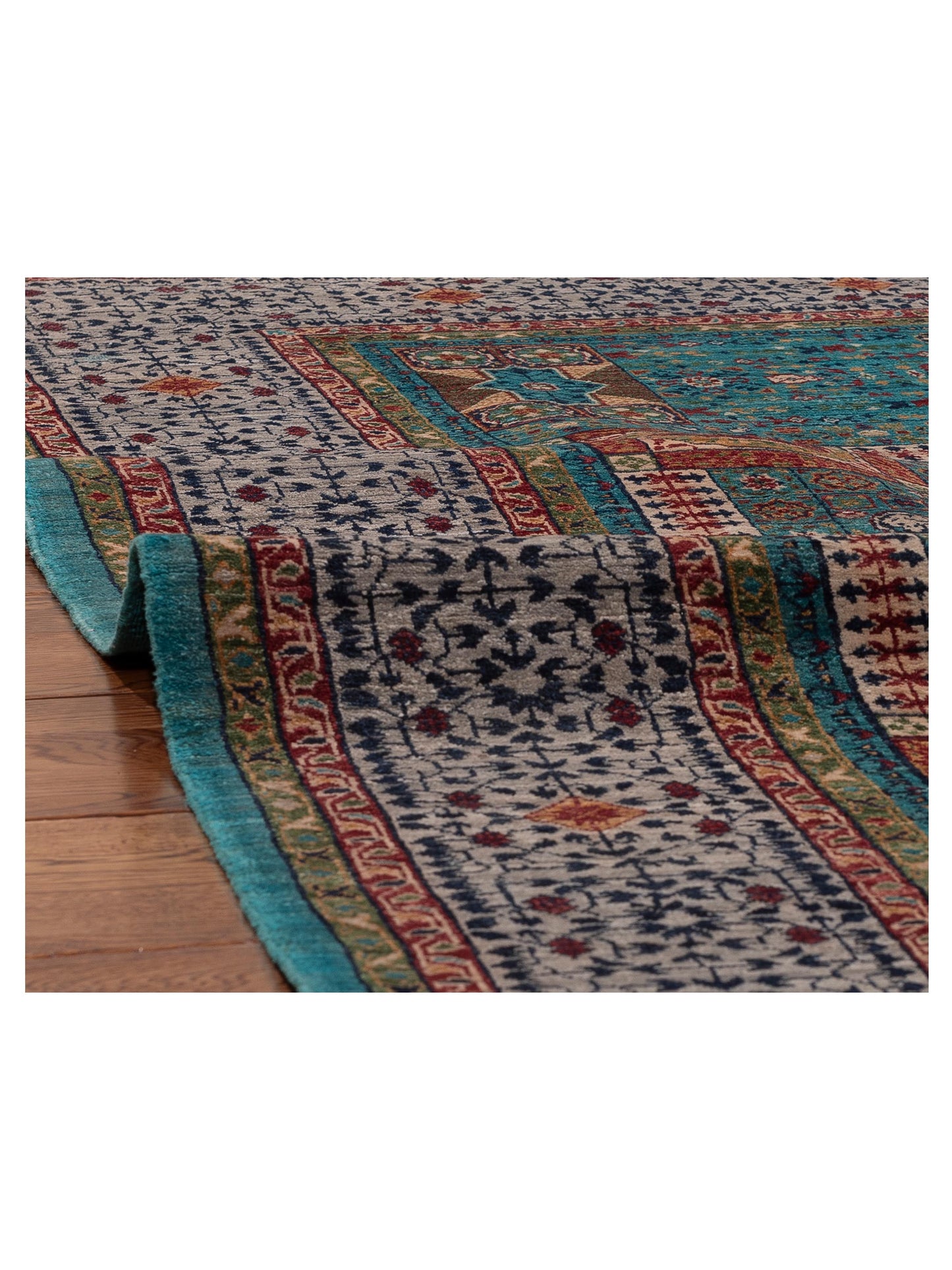 Artisan Mamluk 154784 Blue Gray 5.10x7.10 Hand Knotted Rug