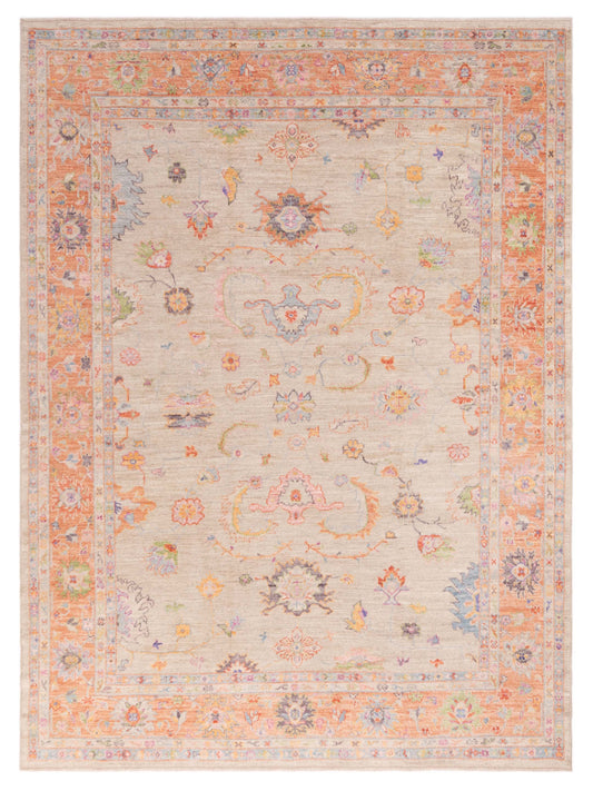 Anadol Angora Oushak  Beige Orange Traditional