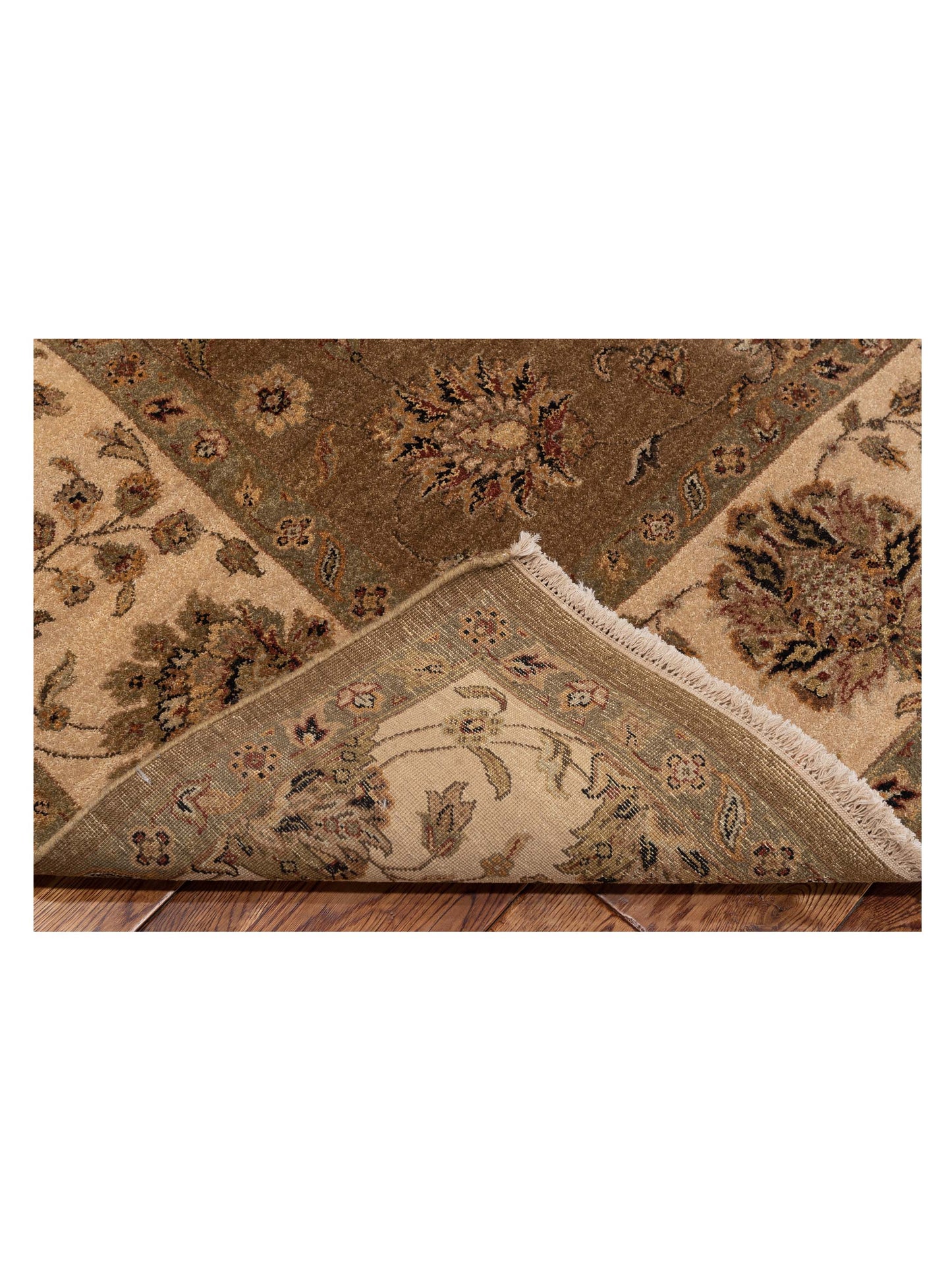 Haji Jalili 111264 Tobacco Ivory 7.8x11.1 Hand Knotted Rug