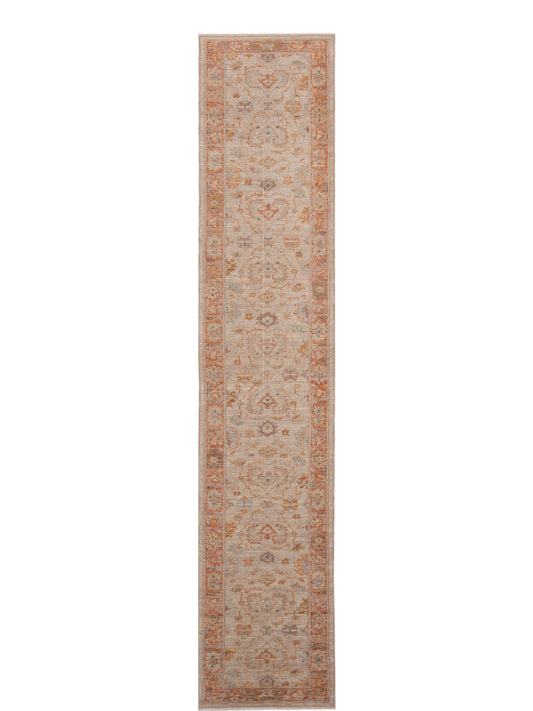 Anadol Angora Oushak  Ivory Rust Traditional