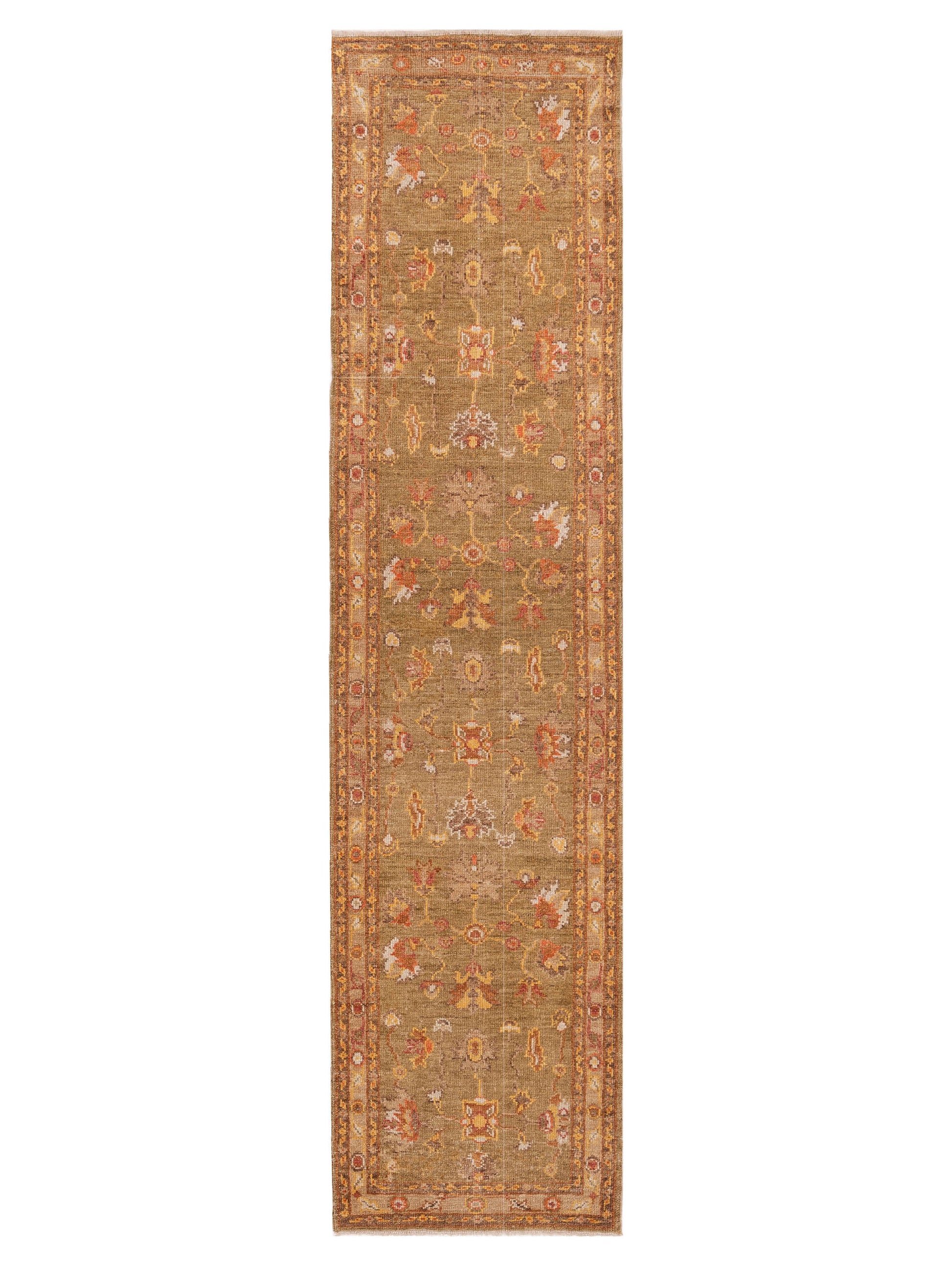Anadol Angora Oushak  Green Light Brown Traditional