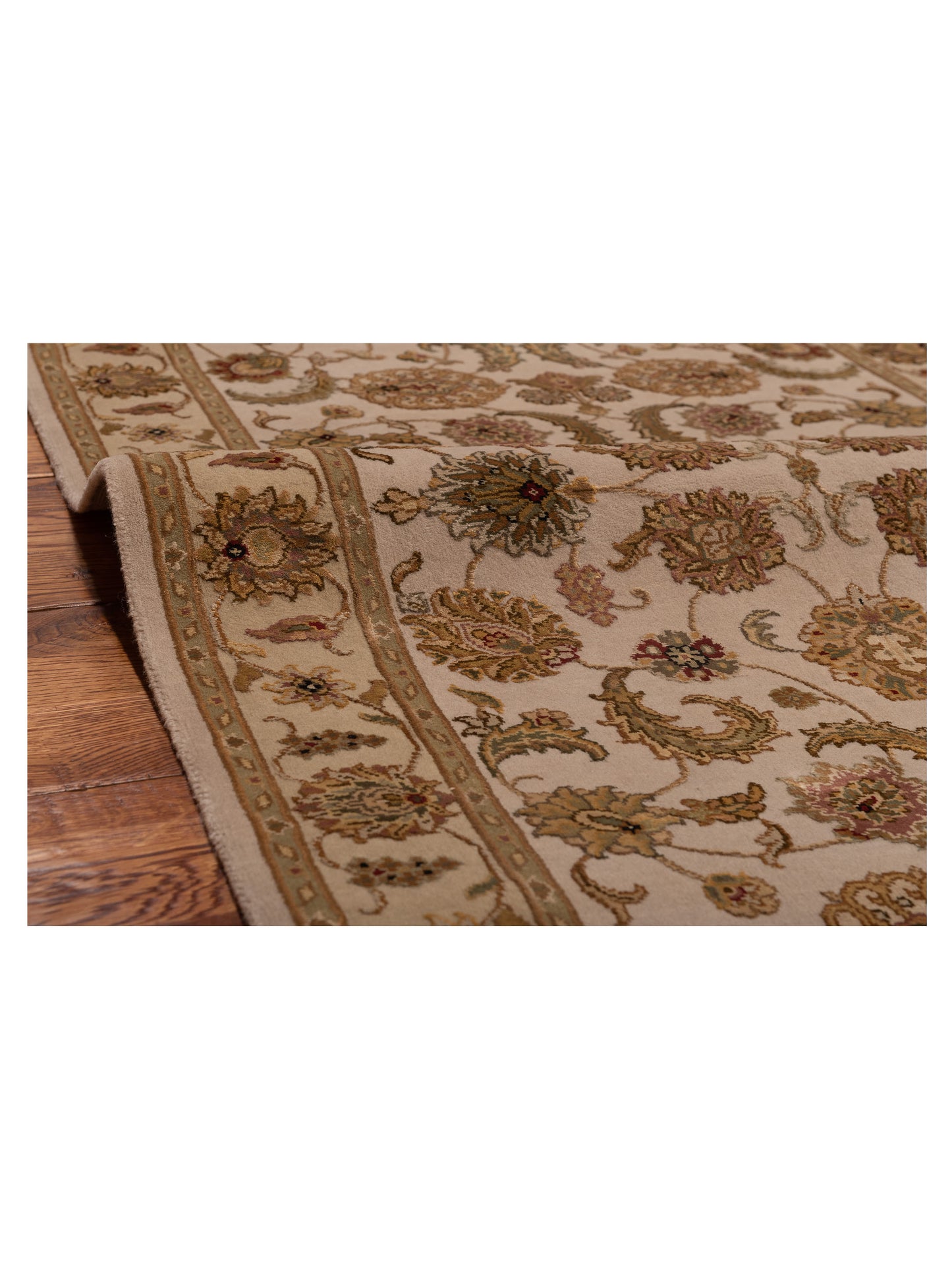 Imperial Silk 145063 Ivory Gold 2.7x10 Hand Knotted Rug