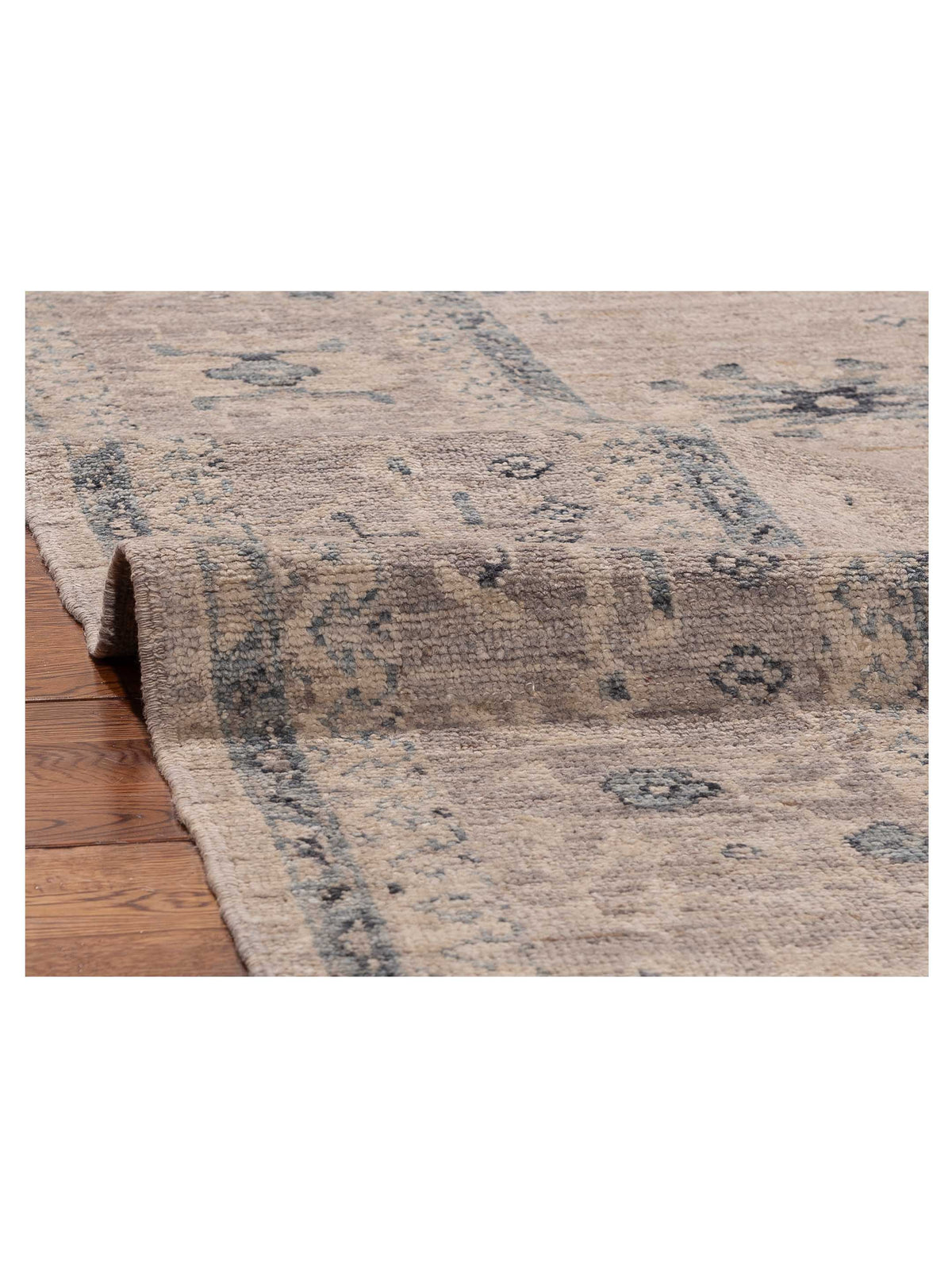 Angora Oushak 156200 Gray Gray 8.10x11.8 Hand Knotted Rug