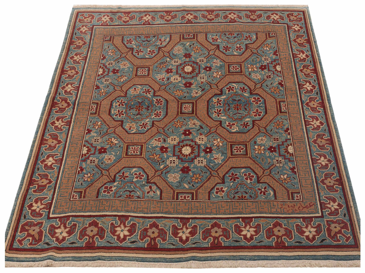 Antique Loom 117146 Multi 6.8x6.9 Hand Knotted Rug