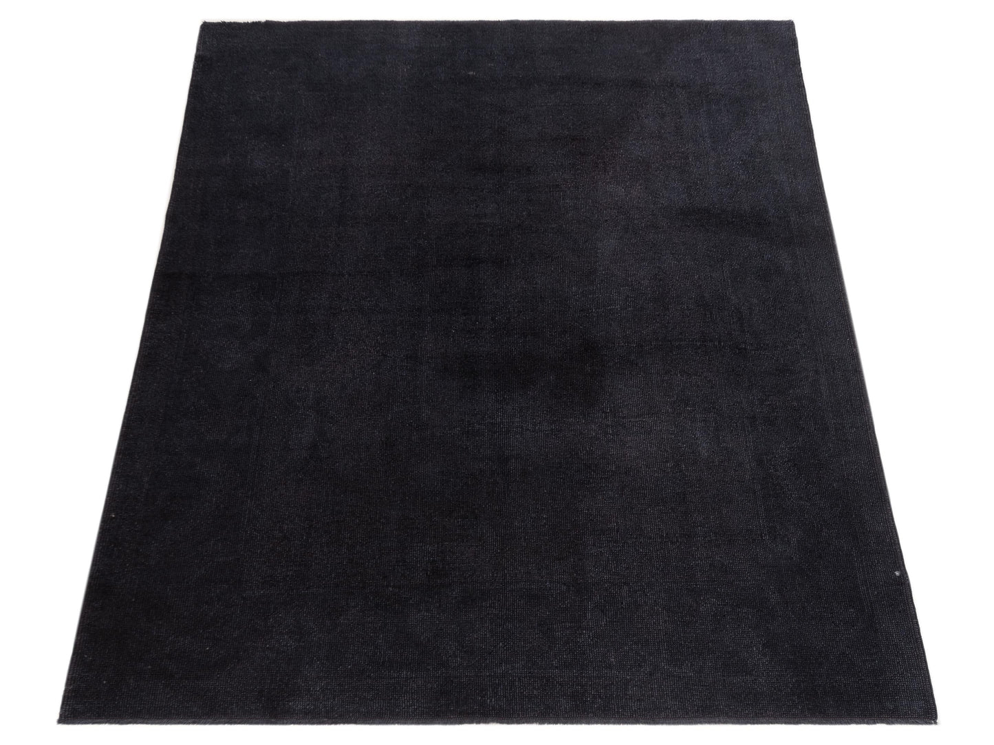 Vintage 97410 Black 6.11x8.11 Hand Knotted Rug