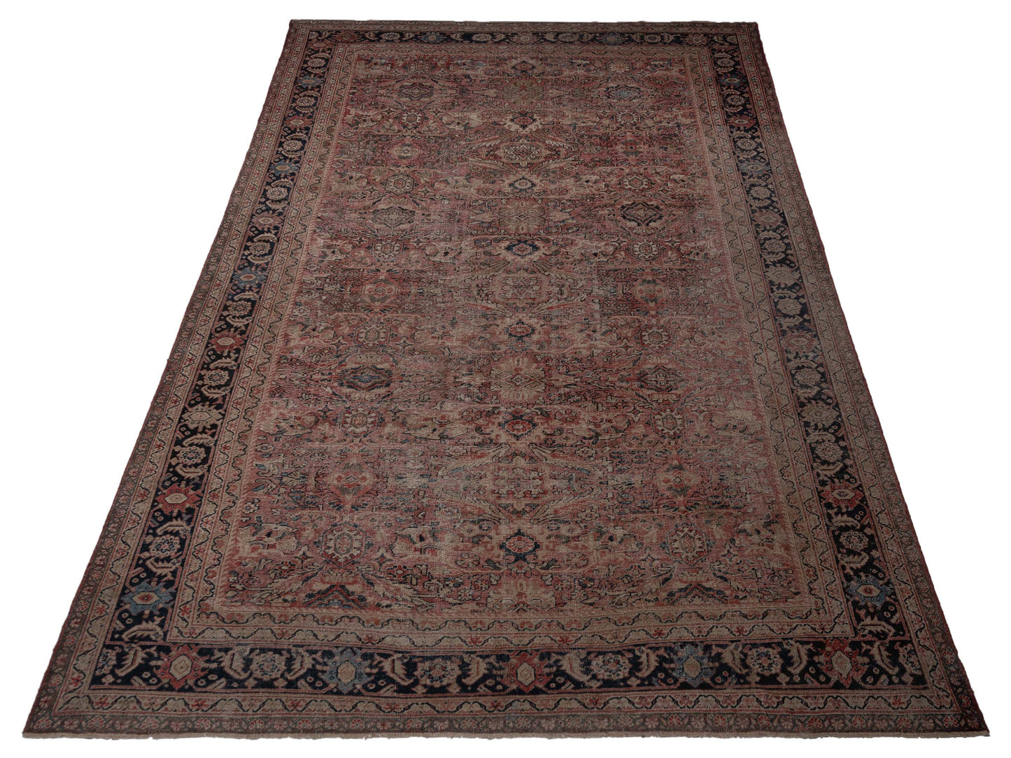 Persian 108080 Pink Navy 10.4x17 Hand Knotted Rug