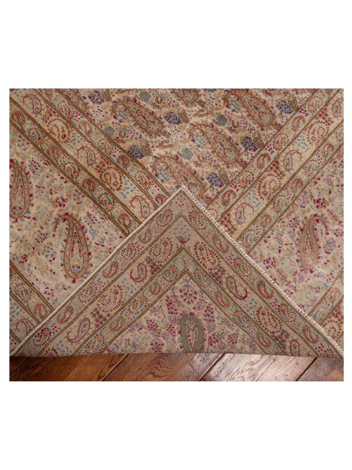 Persian 93501 Beige 13.4x15.5 Hand Knotted Rug