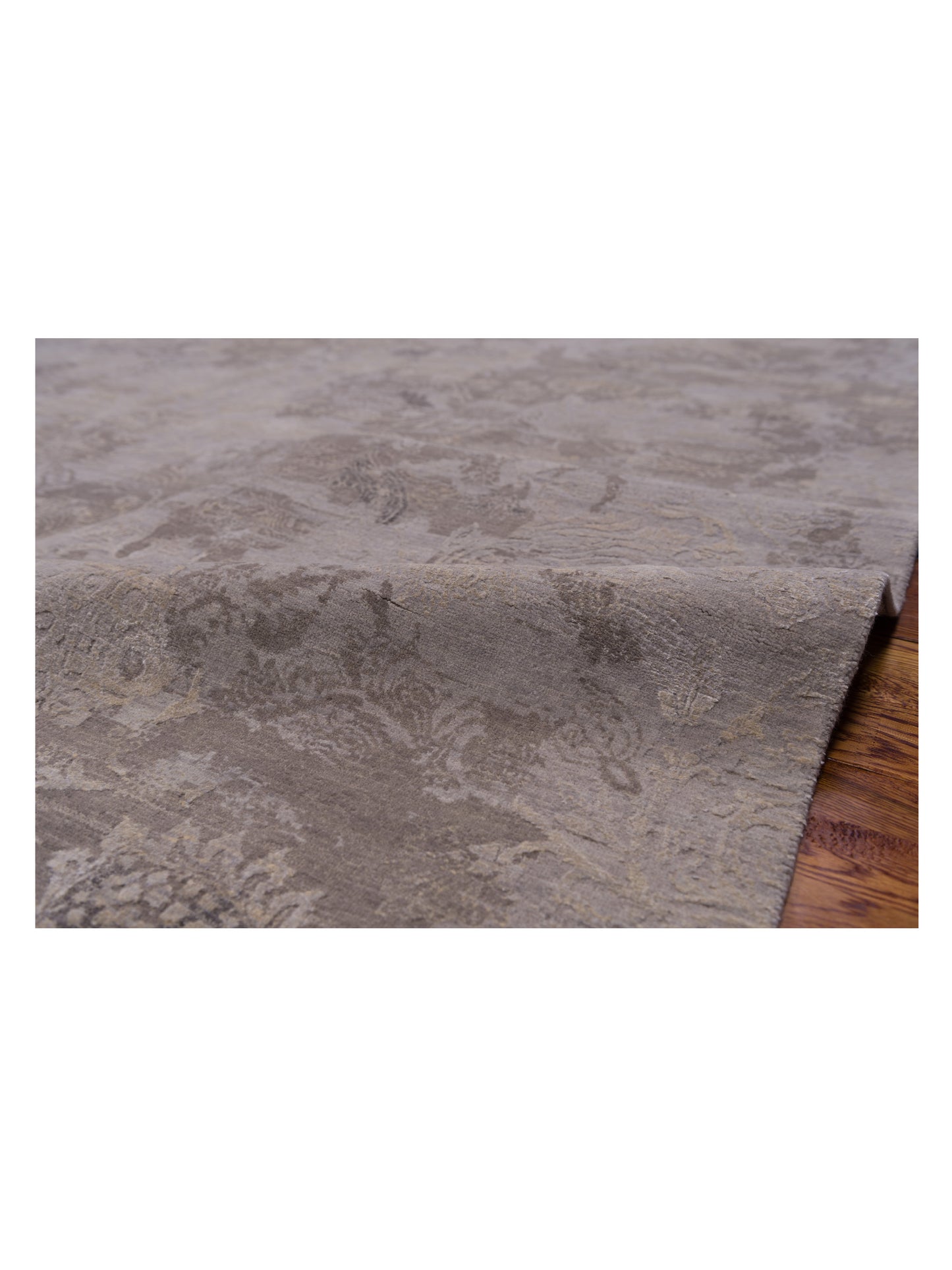 Mastersilk 127400 Gray Gray 9x12.2 Hand Knotted Rug