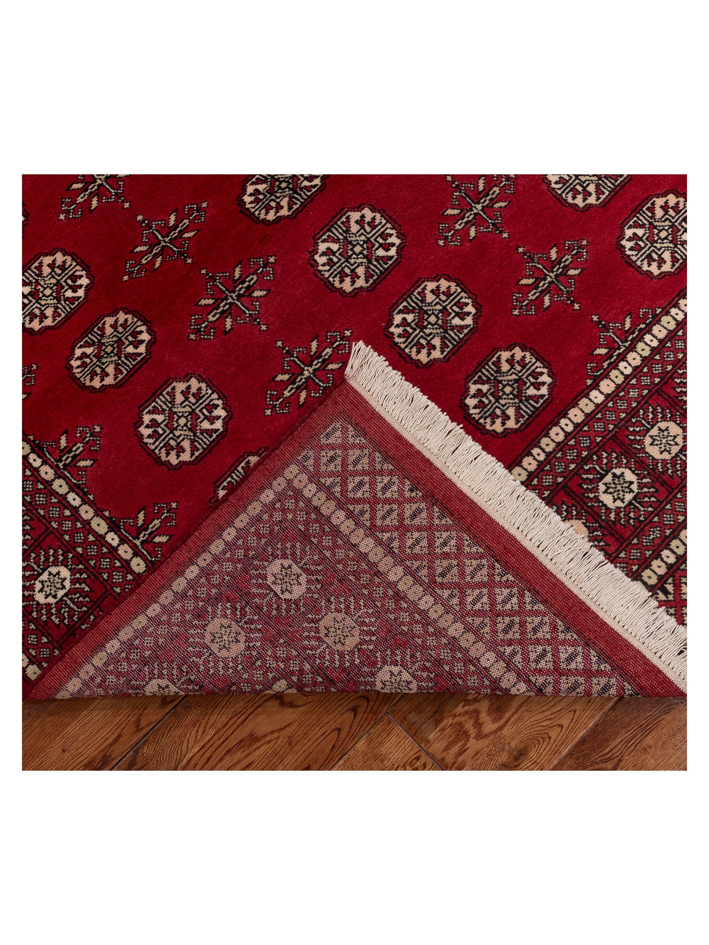 Bokhara 151579 Red Red 5.1x7.11 Hand Knotted Rug