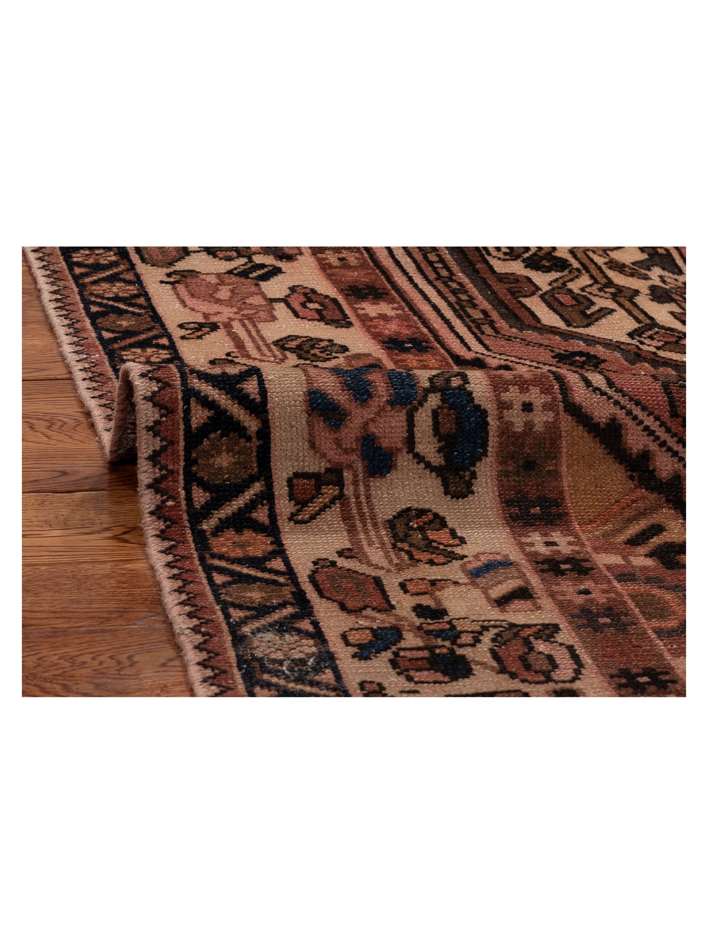 Persian 147686 Rust Ivory 5.5x10 Hand Knotted Rug
