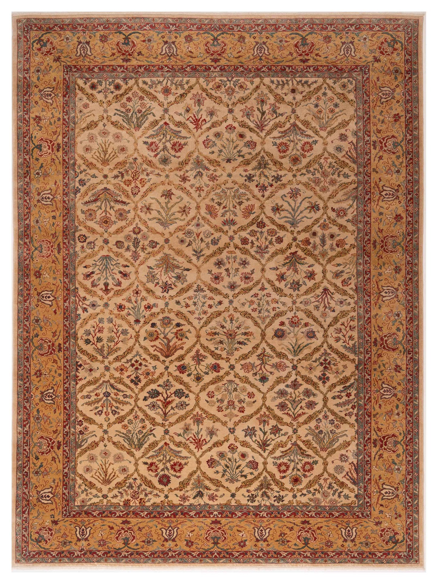 Pasha Antique Loom  Beige Gold Transitional
