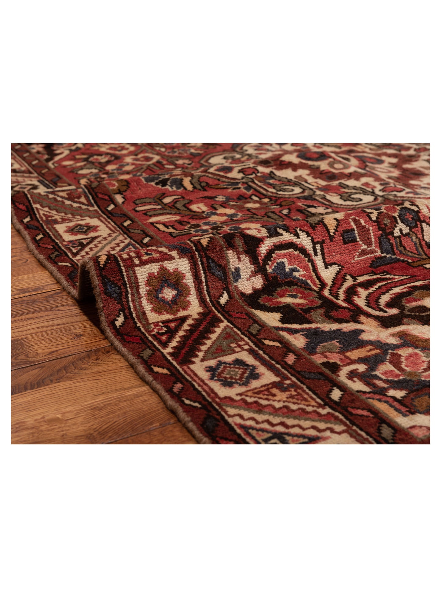Persian 81294 Brick Ivory 5.3x8.3 Hand Knotted Rug