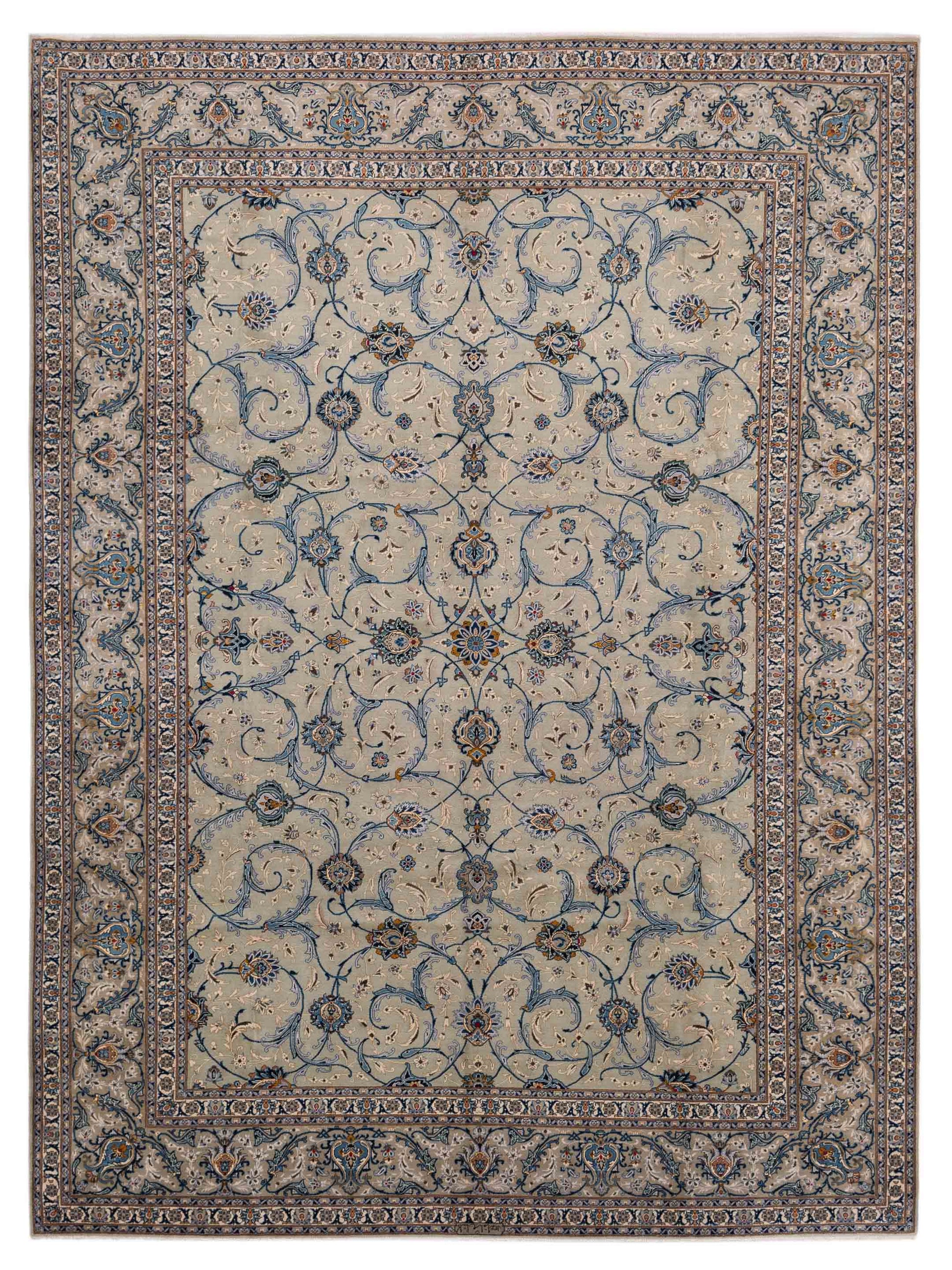 Pasha Persian  Sage Green Silver Traditional