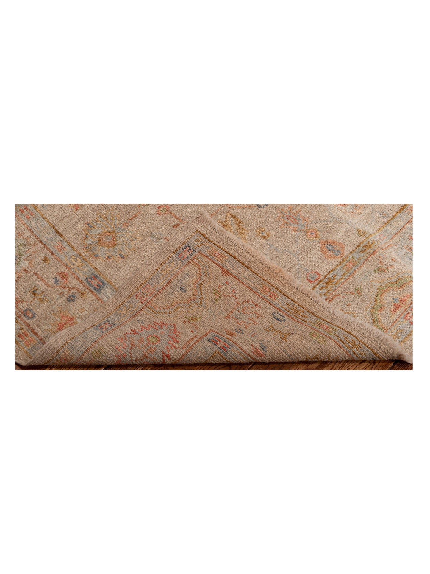 Angora Oushak 149311 Beige Beige 4.2x5.10 Hand Knotted Rug