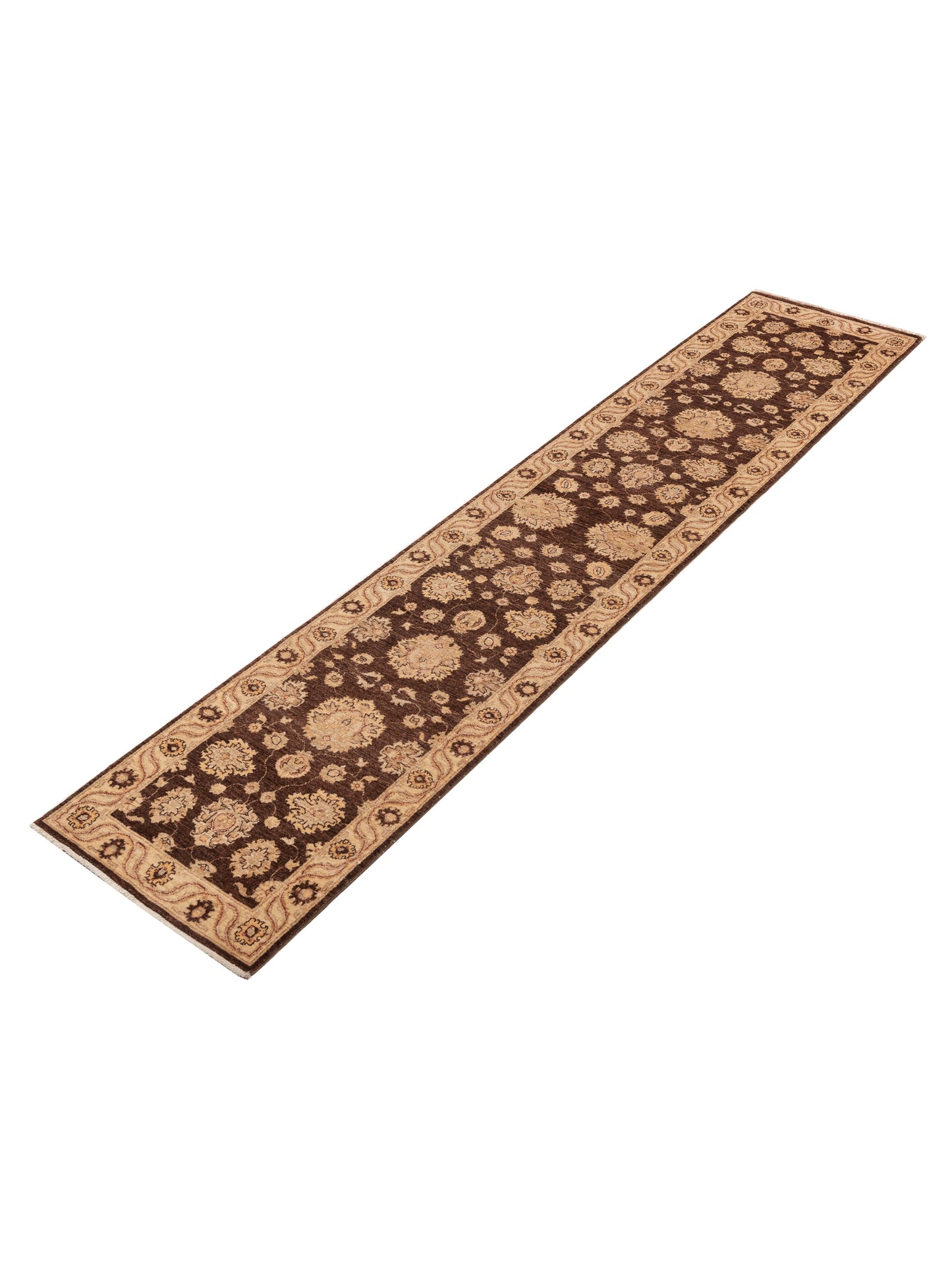 Sultan 113016 Brown Ivory 2.6x12 Hand Knotted Rug