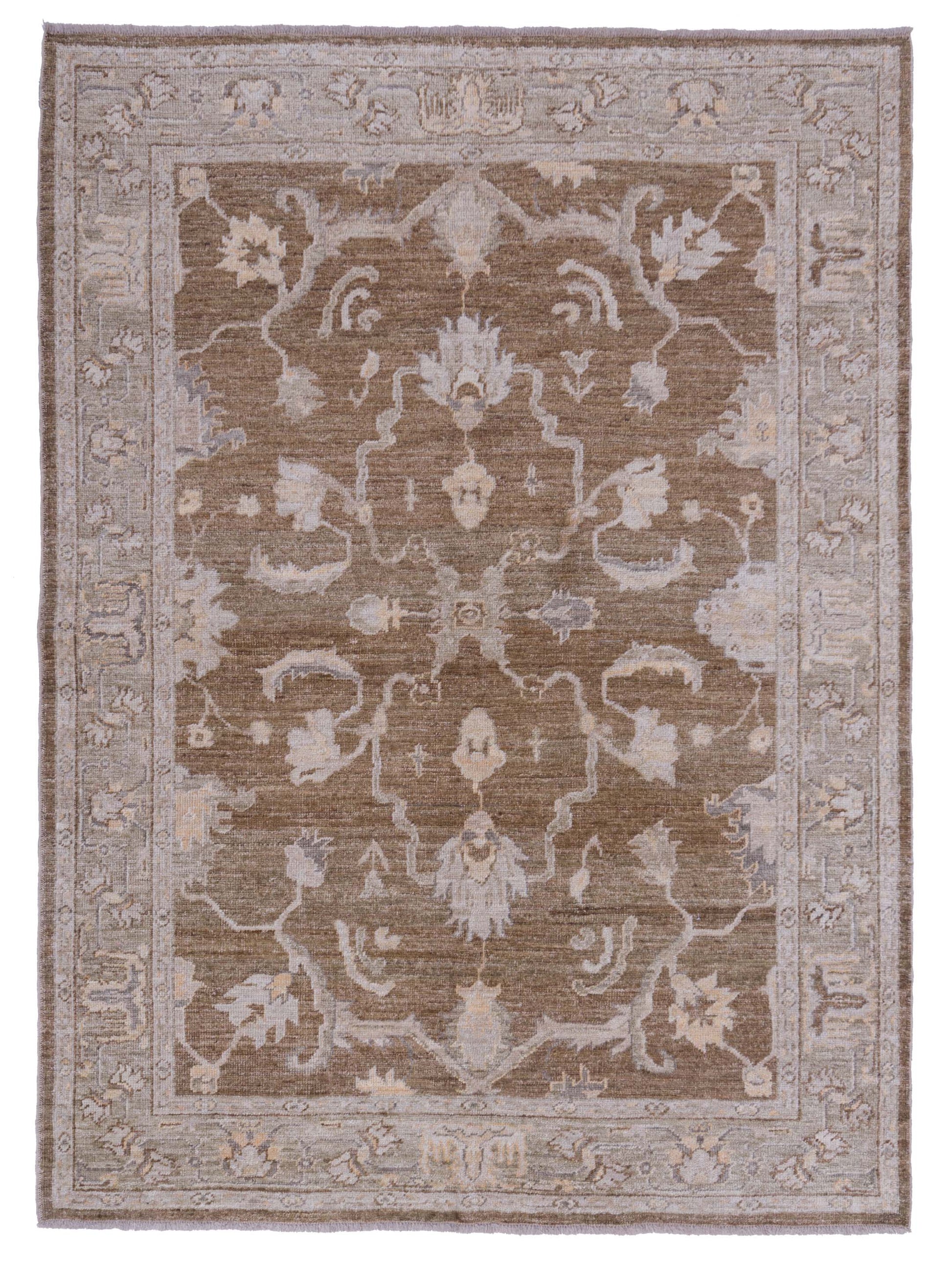 Anadol Angora Oushak  Brown Green Traditional