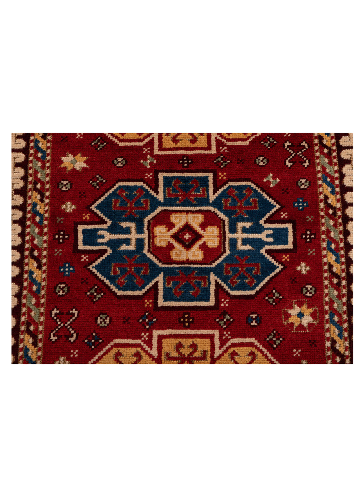 Turkish Shirwan 148369 Red Ivory 4.2x5.9 Hand Knotted Rug