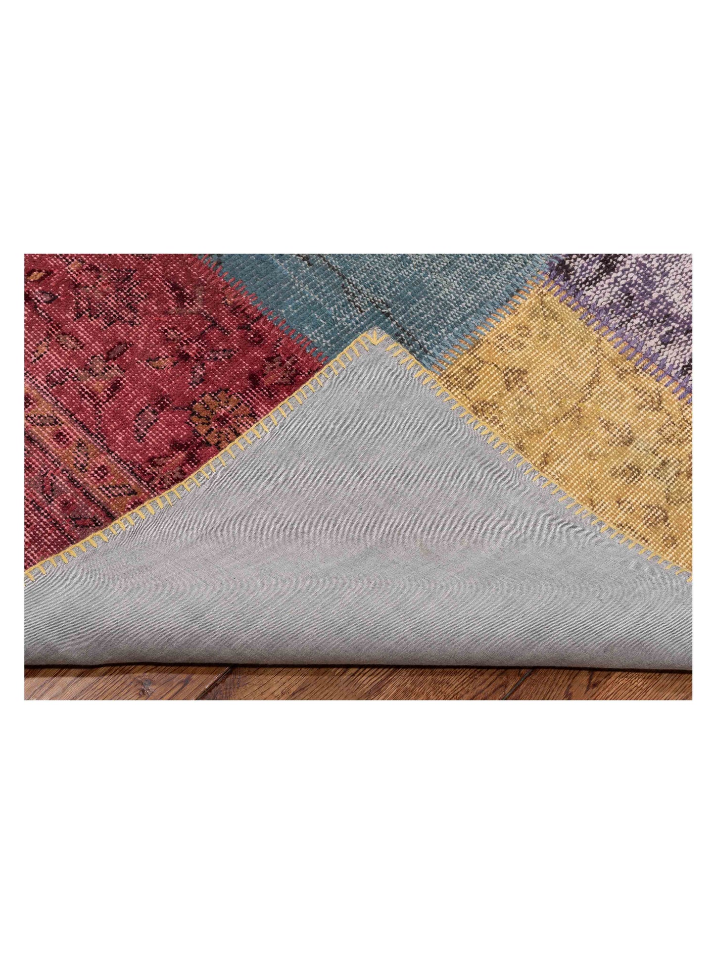 Turkish Vestige Patchwork 142749 Multi 8.3x9.11 Hand Knotted Rug