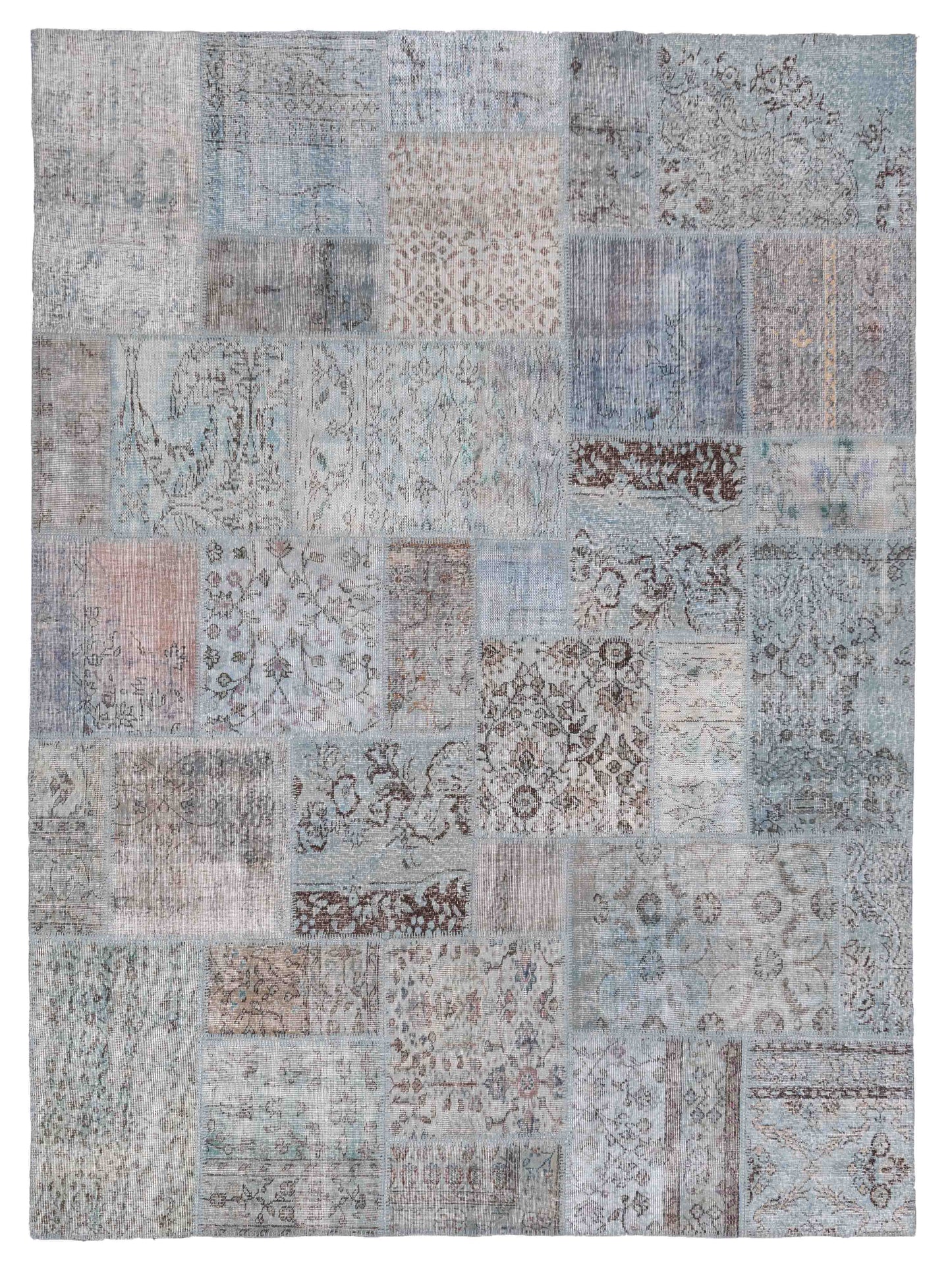 Pasha Turkish Vestige Patchwork  Blue  Contemporary