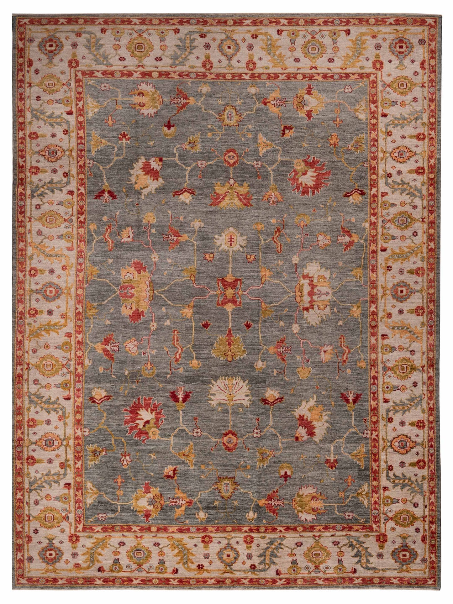 Anadol Angora Oushak  Green Ivory Traditional