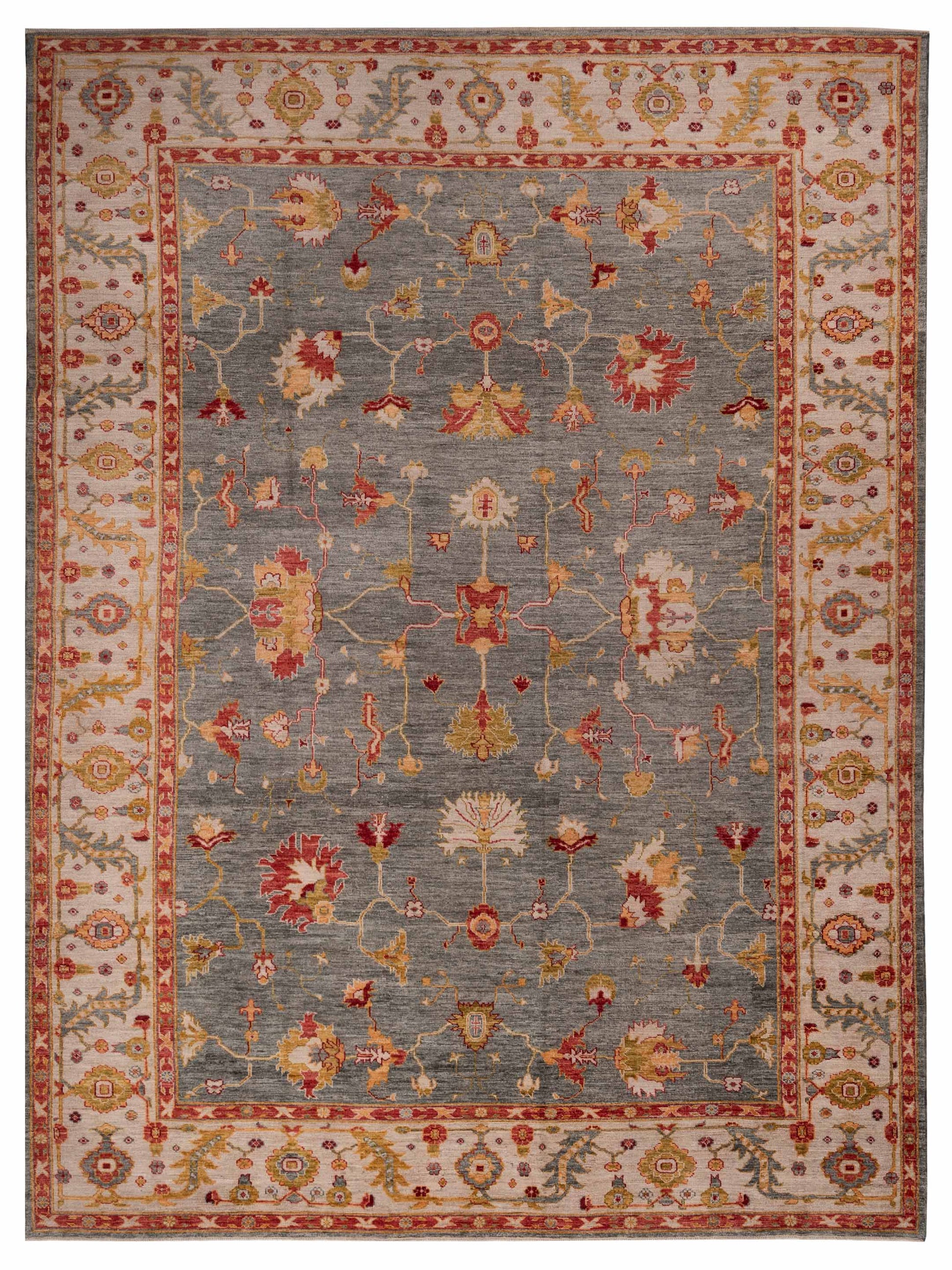 Anadol Angora Oushak  Green Ivory Traditional