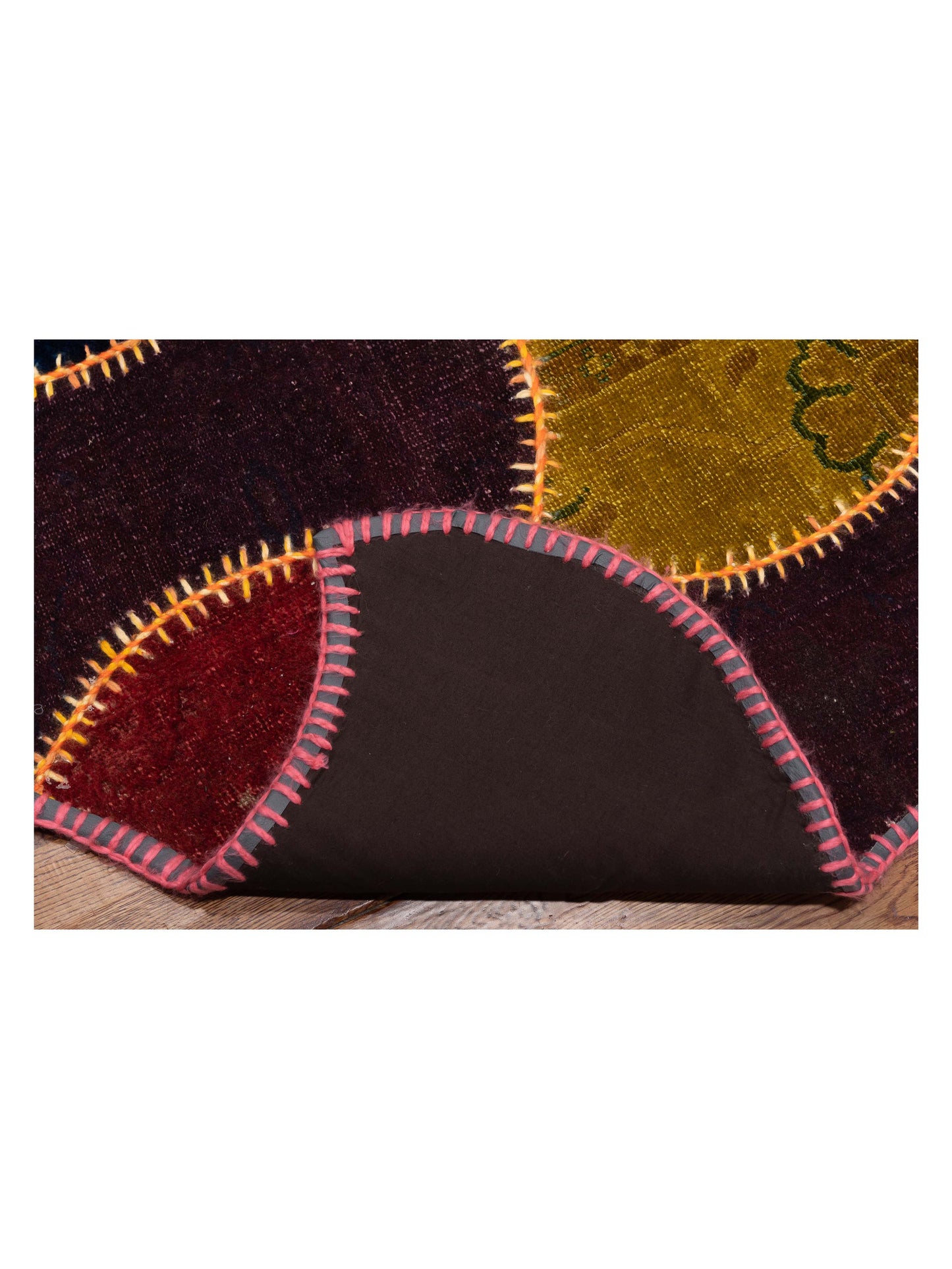 Turkish Vestige Patchwork 114242 Multi 10x11.4 Hand Knotted Rug