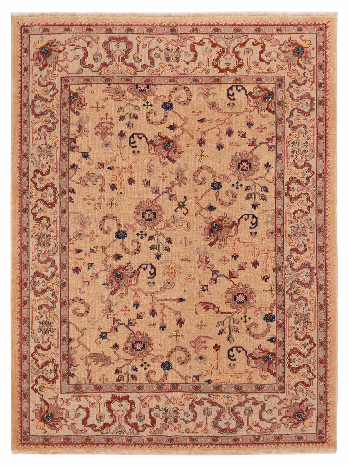 Pasha Antique Loom  Beige Ivory Traditional