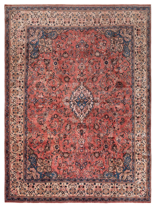 Pasha Persian  Rust Ivory Traditional