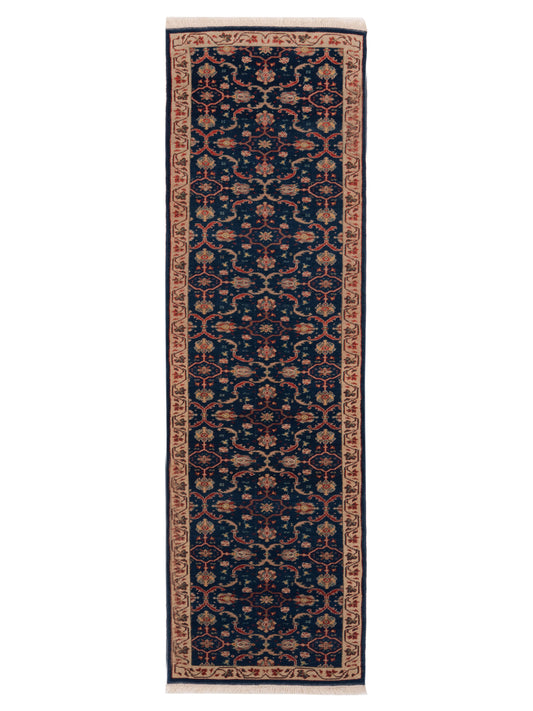 Pasha Antique Loom  Dark Blue Ivory Traditional