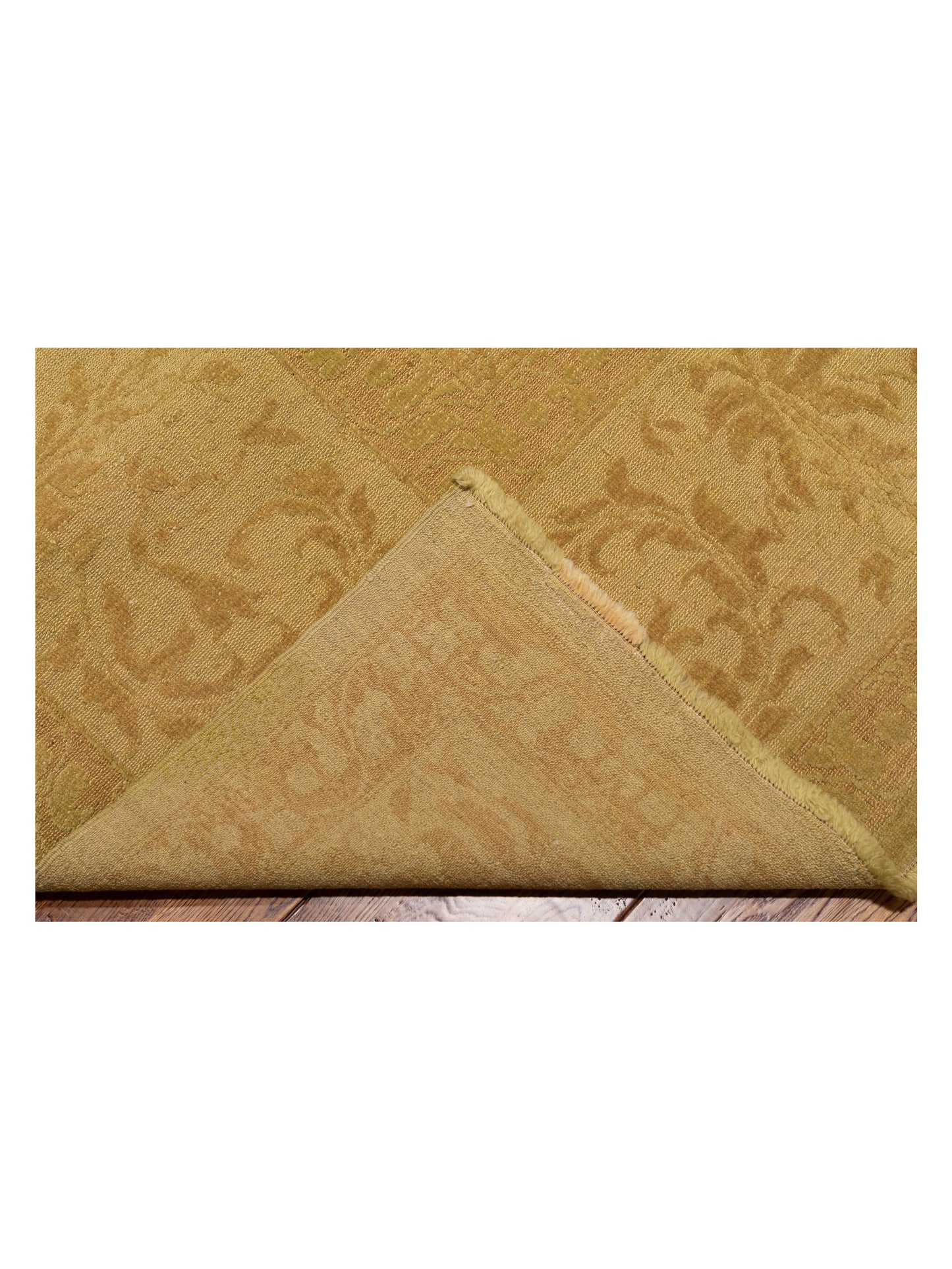 Color Bouquet 108853 Yellow Gold 11.11x15.3 Hand Knotted Rug