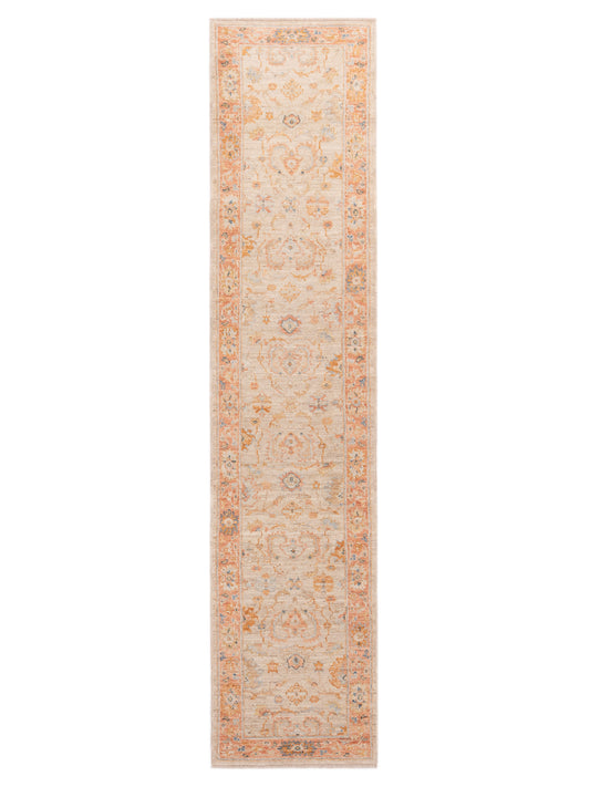 Anadol Angora Oushak  Ivory Rust Traditional