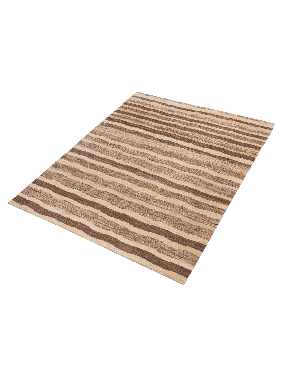 Tibetino 154027 Brown Ivory 6.5x8.3 Hand Knotted Rug