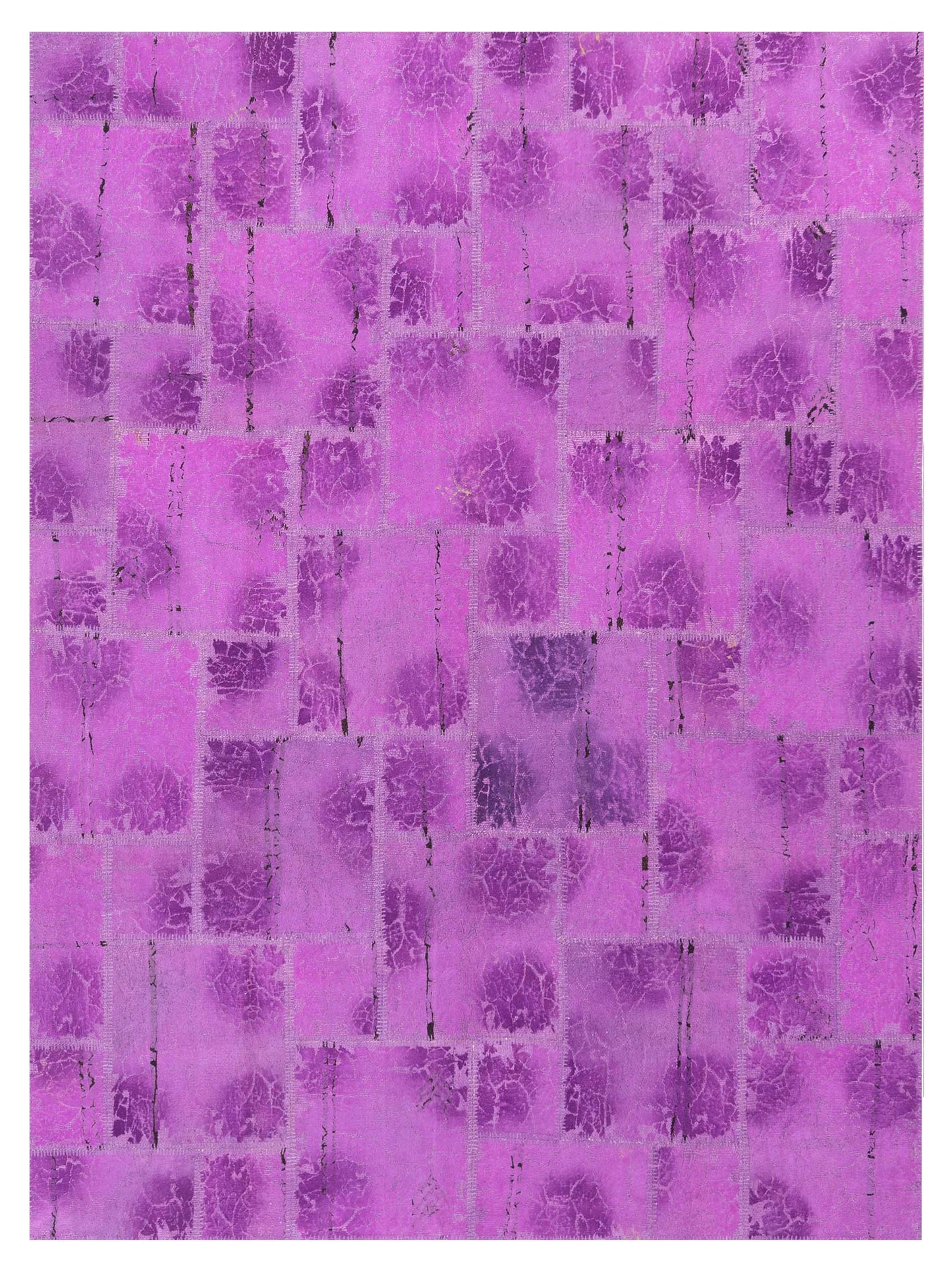 Pasha Turkish Vestige Patchwork  Plum  Contemporary