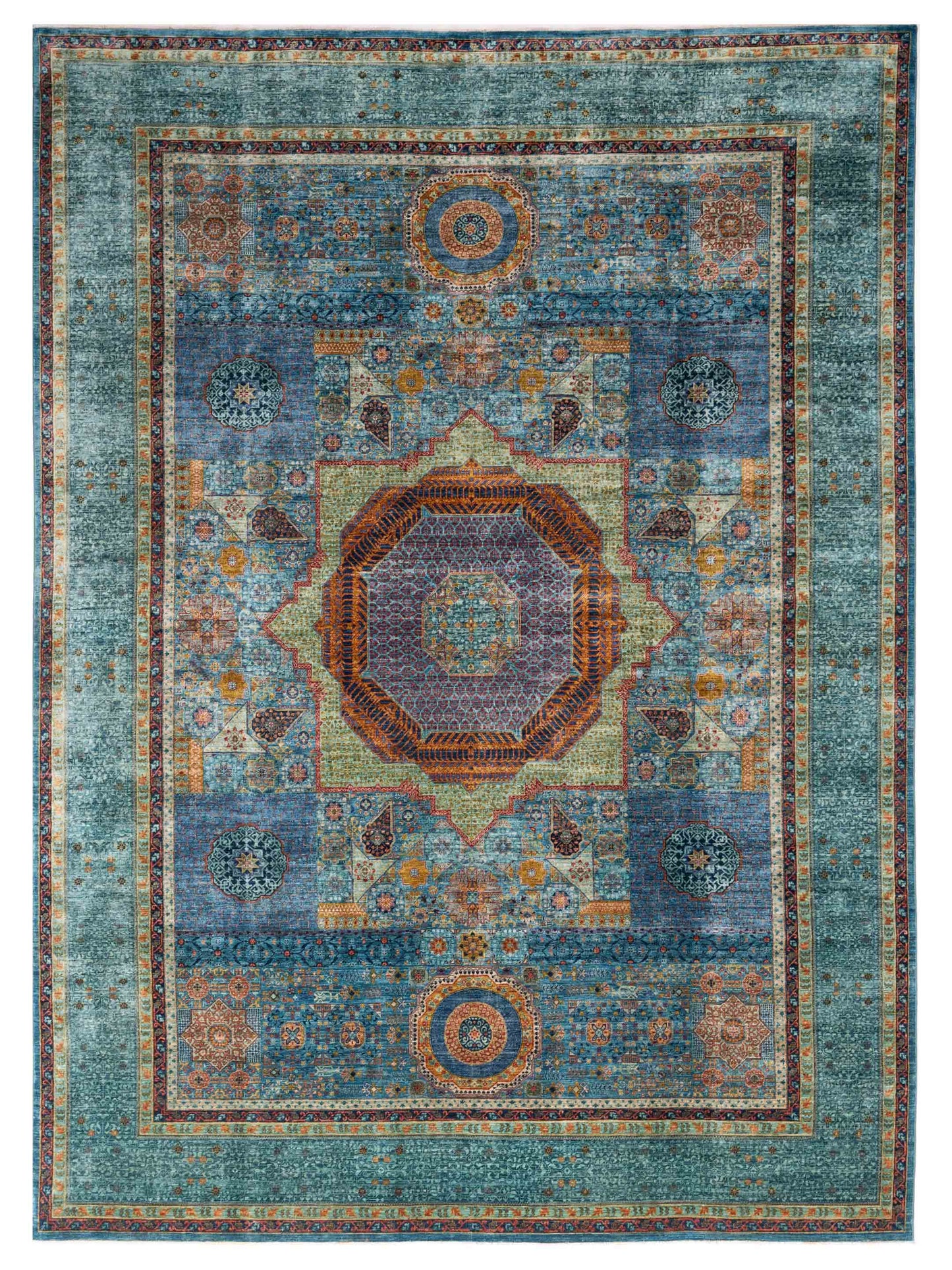 Nomad Super Mamluk  Blue Turquoise Traditional