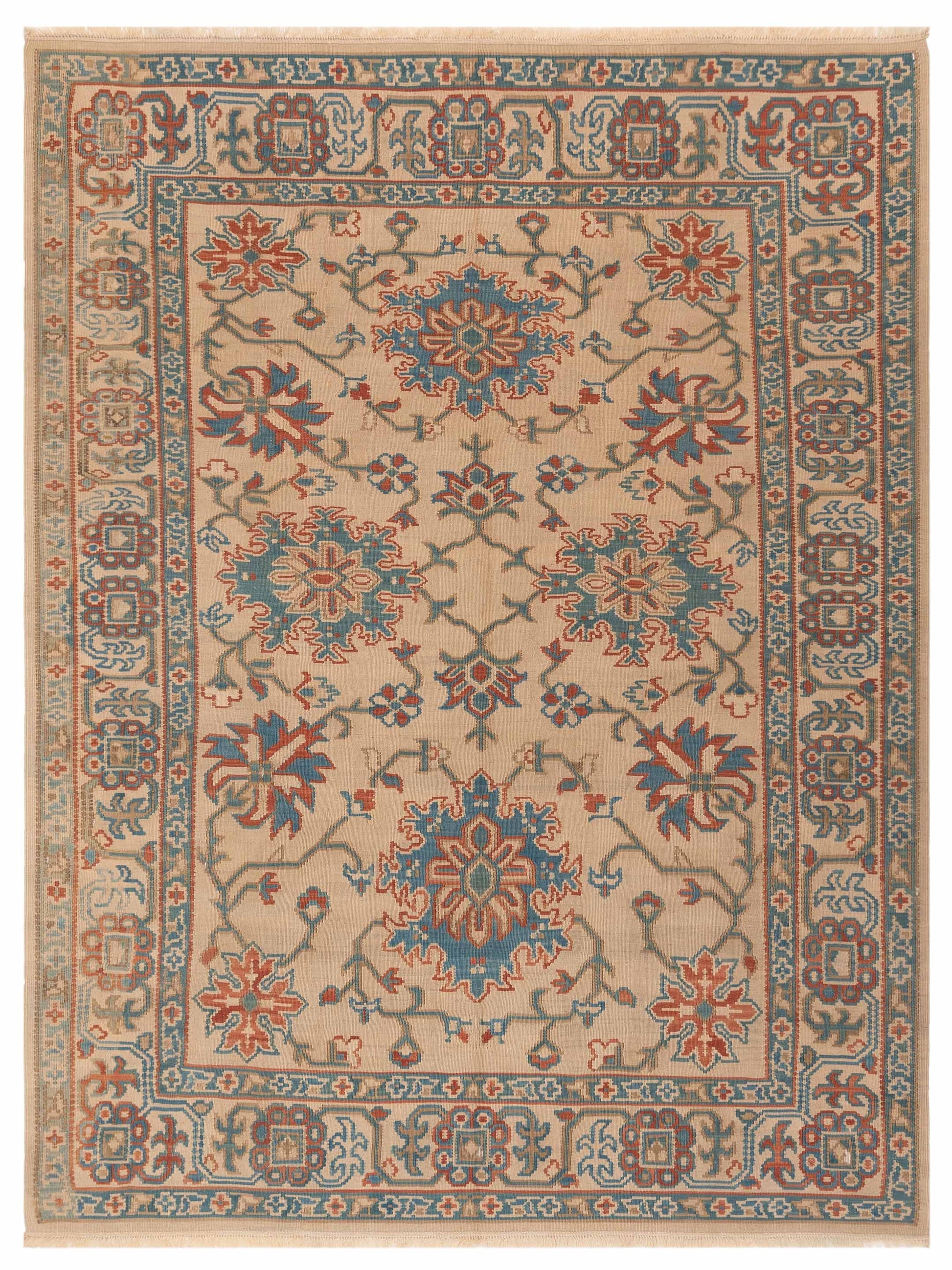 Pasha Transilvanian Kilim  Beige Beige Traditional