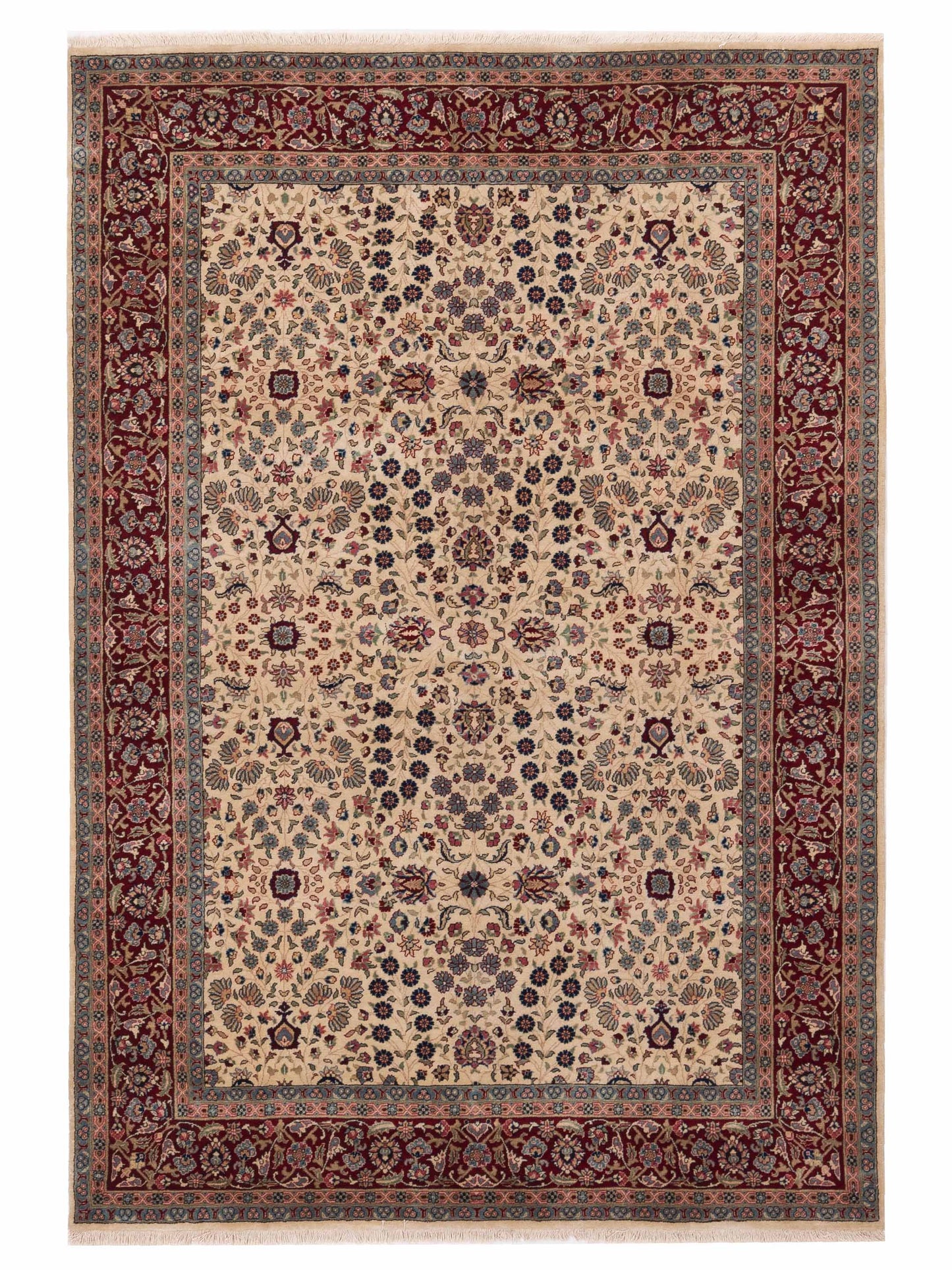 Pasha Hereke  Ivory Red Traditional