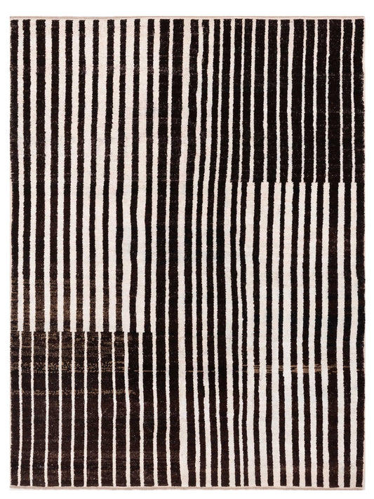 Pasha Atlas  Dark Brown Ivory Contemporary