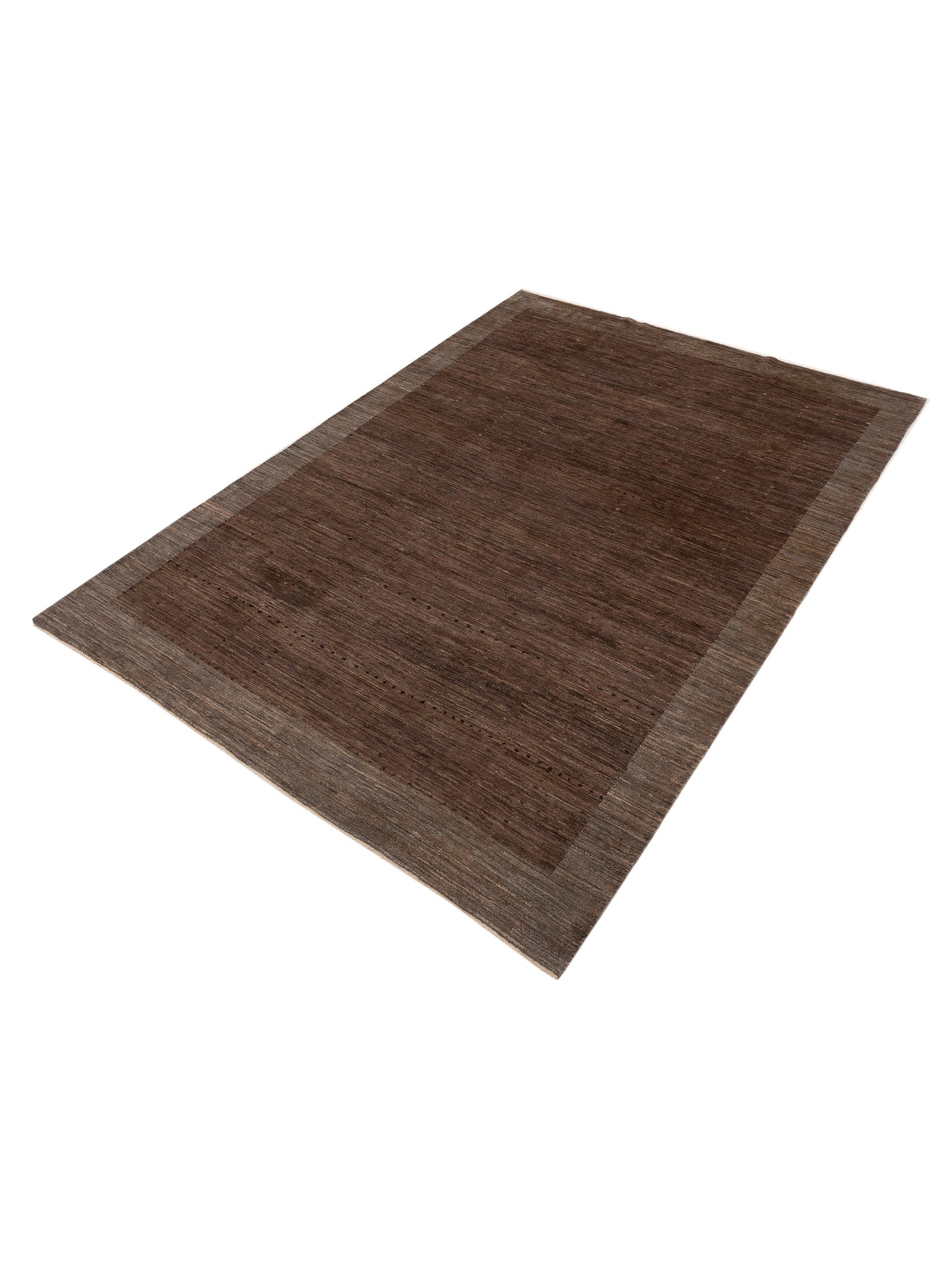 Tibetino 154075 Brown Silver 8.10x12.3 Hand Knotted Rug