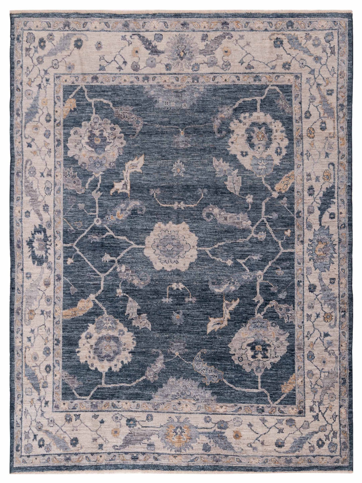 Anadol Angora Oushak  Blue Ivory Traditional