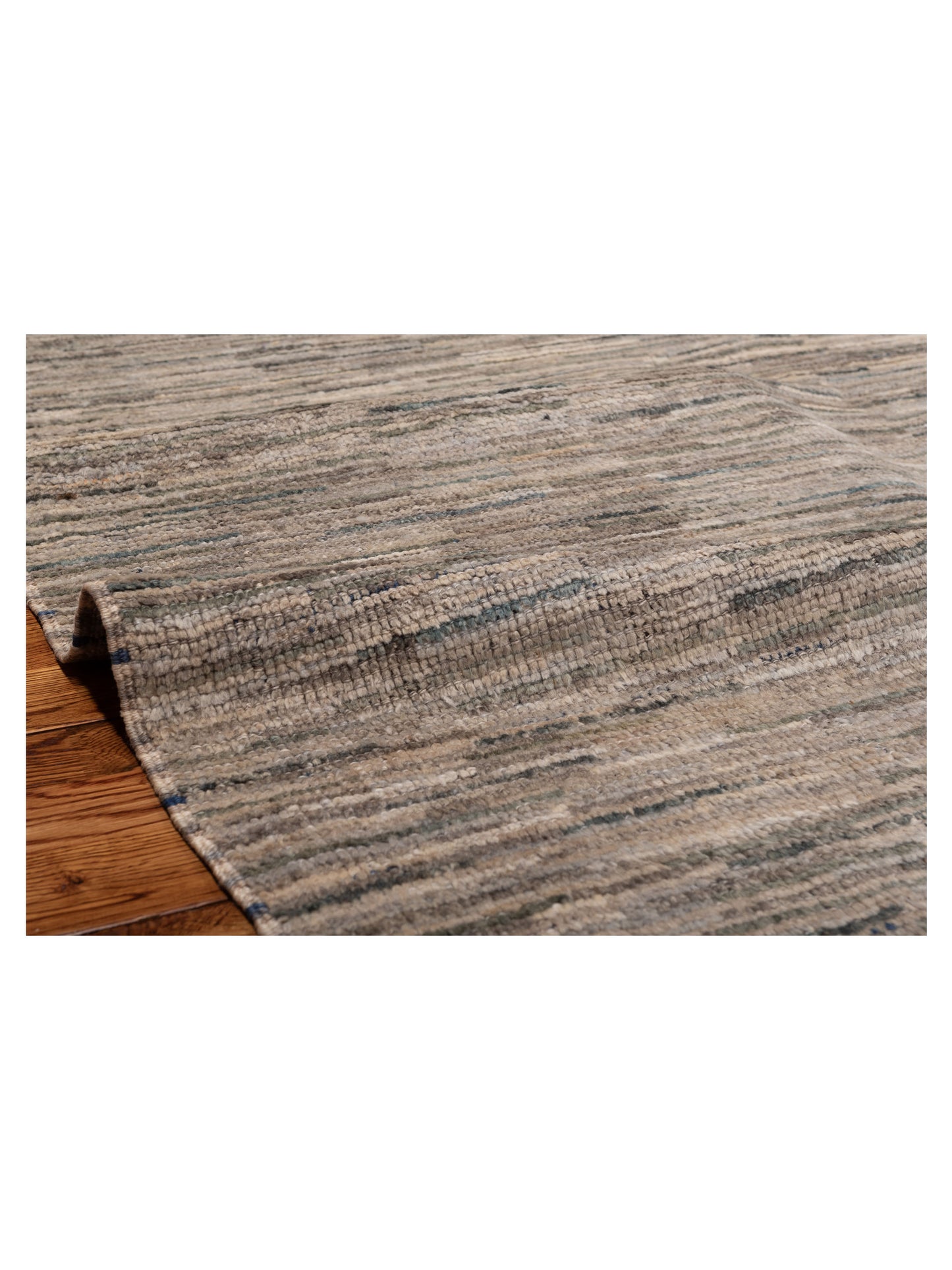 Atlas 149670 Gray Gray 8.8x9.8 Hand Knotted Rug